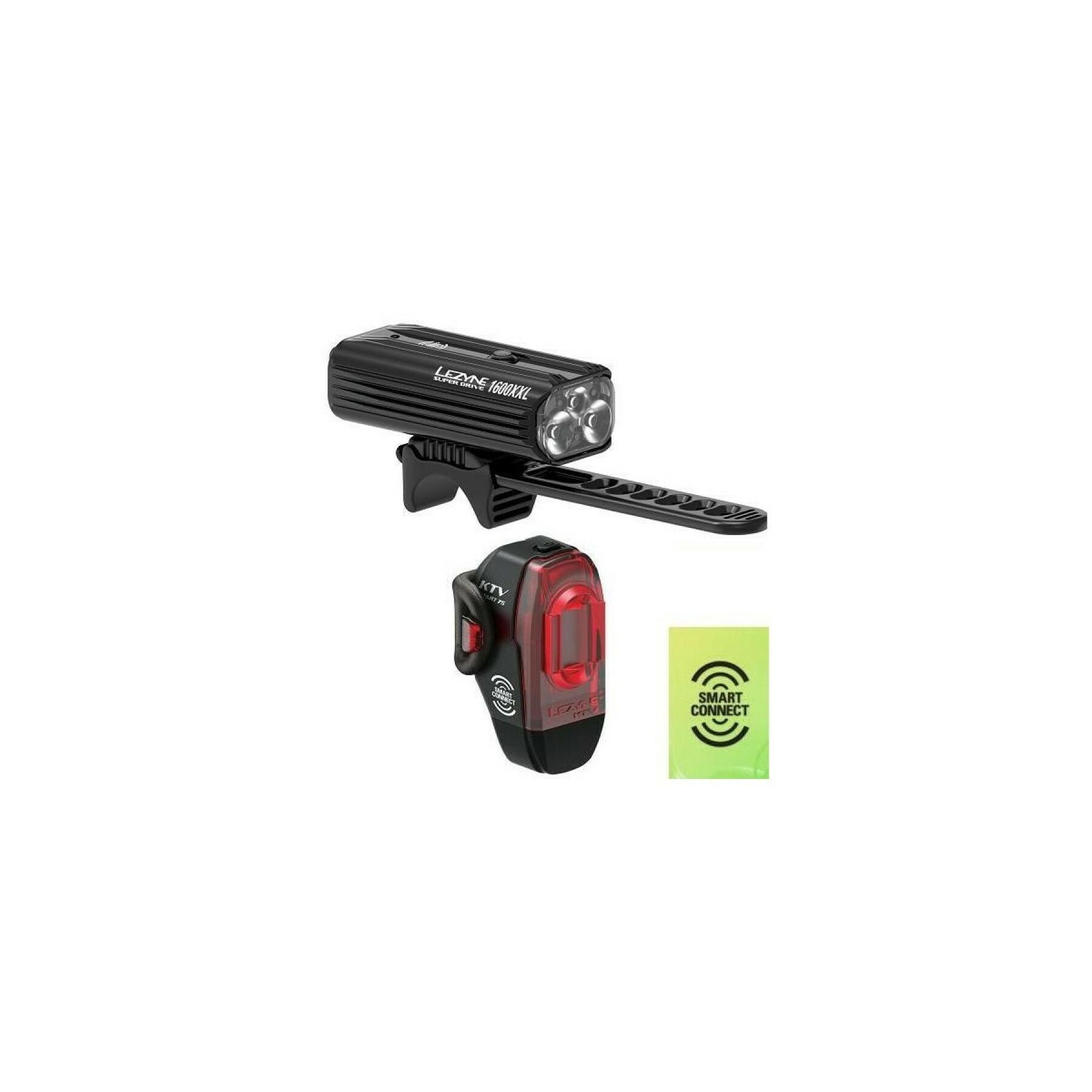 front and rear lighting Lezyne Super Drive 1600 XXL smart Box