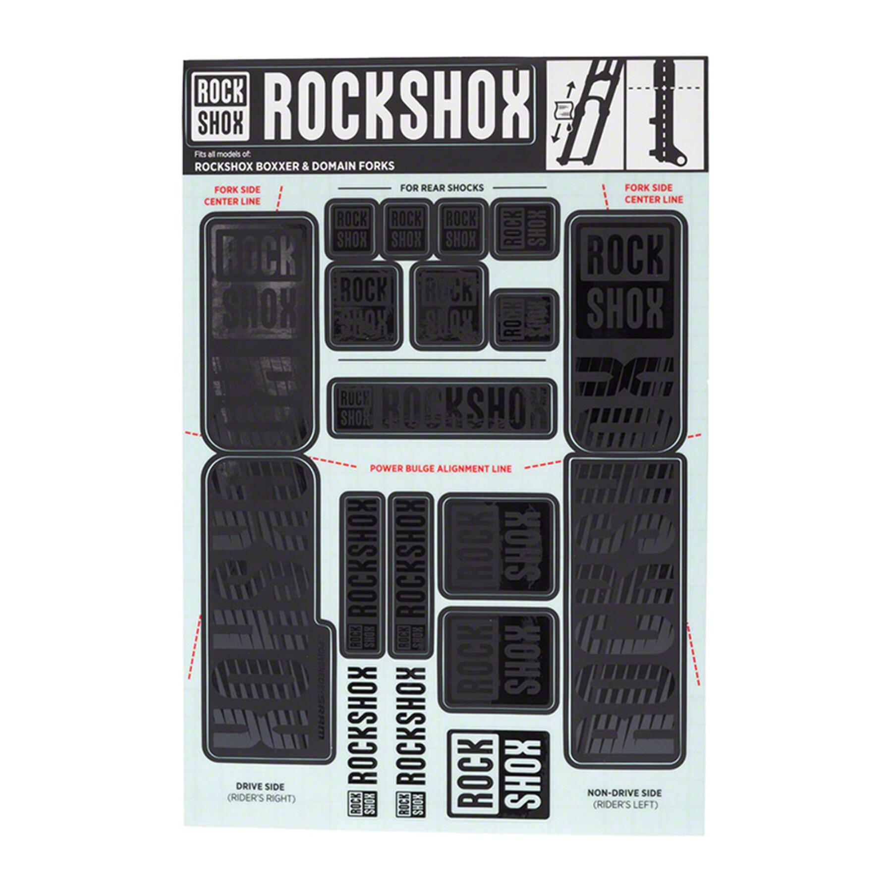 Sticker kit for forks Rockshox Boxxer/Domain Dual