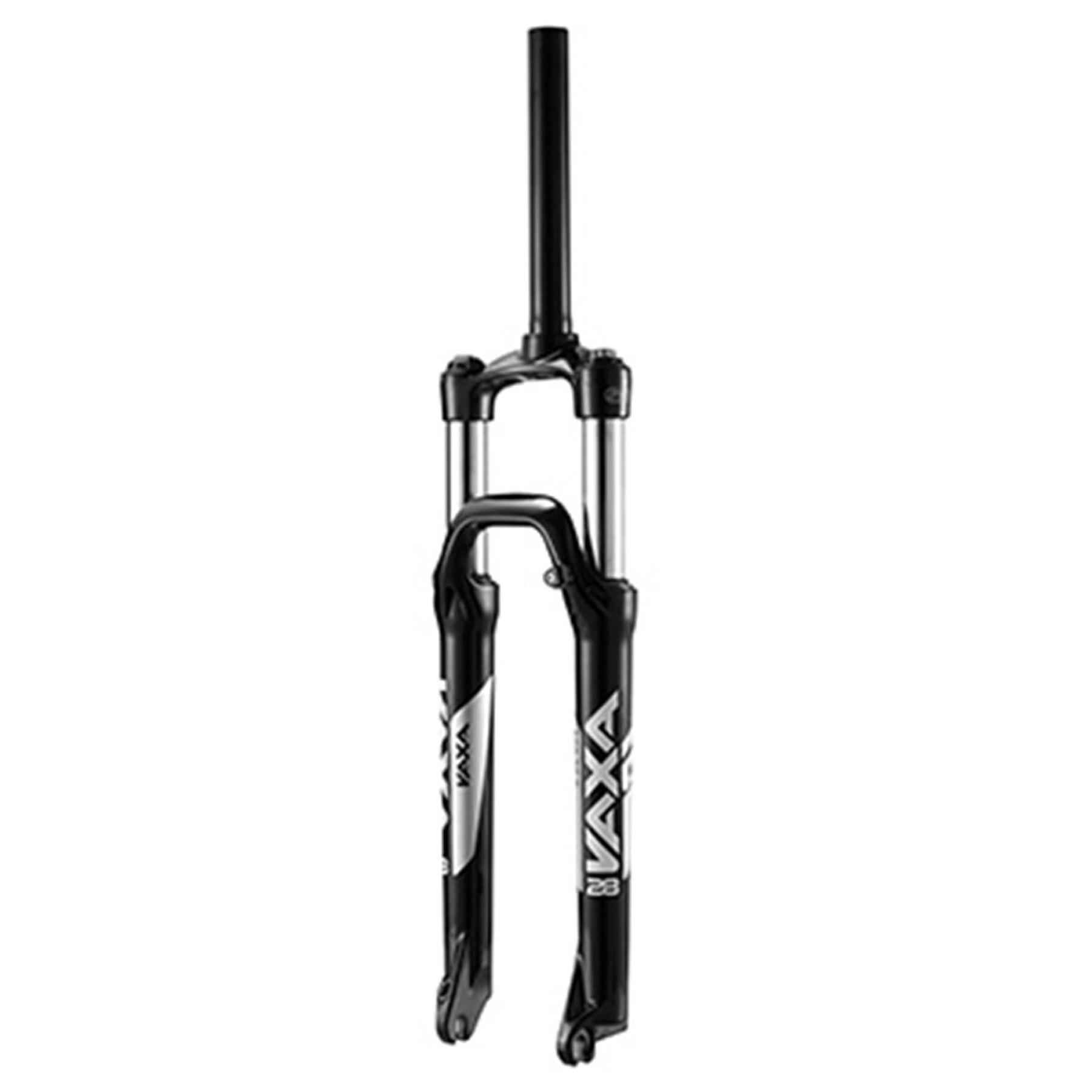 Adjustable mountain bike fork-blockable on handlebars deb. 100mm smooth pivot 295mm tapered 1" 1-2 -1''1-8-28,6 disc compatible Zoom Vaxa 28