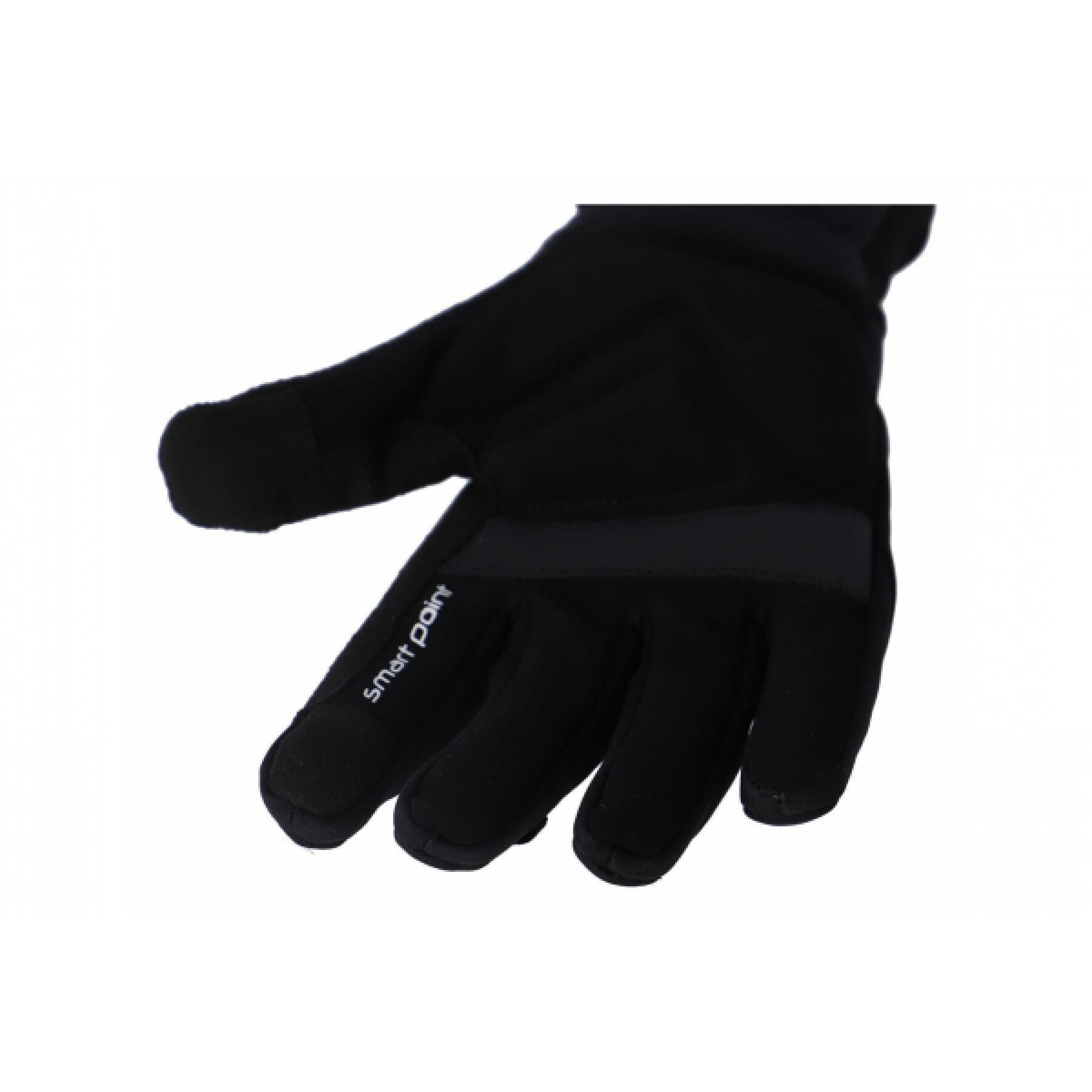 Long winter cycling gloves with rain protection on thumb and index fingers XLC CG-L17