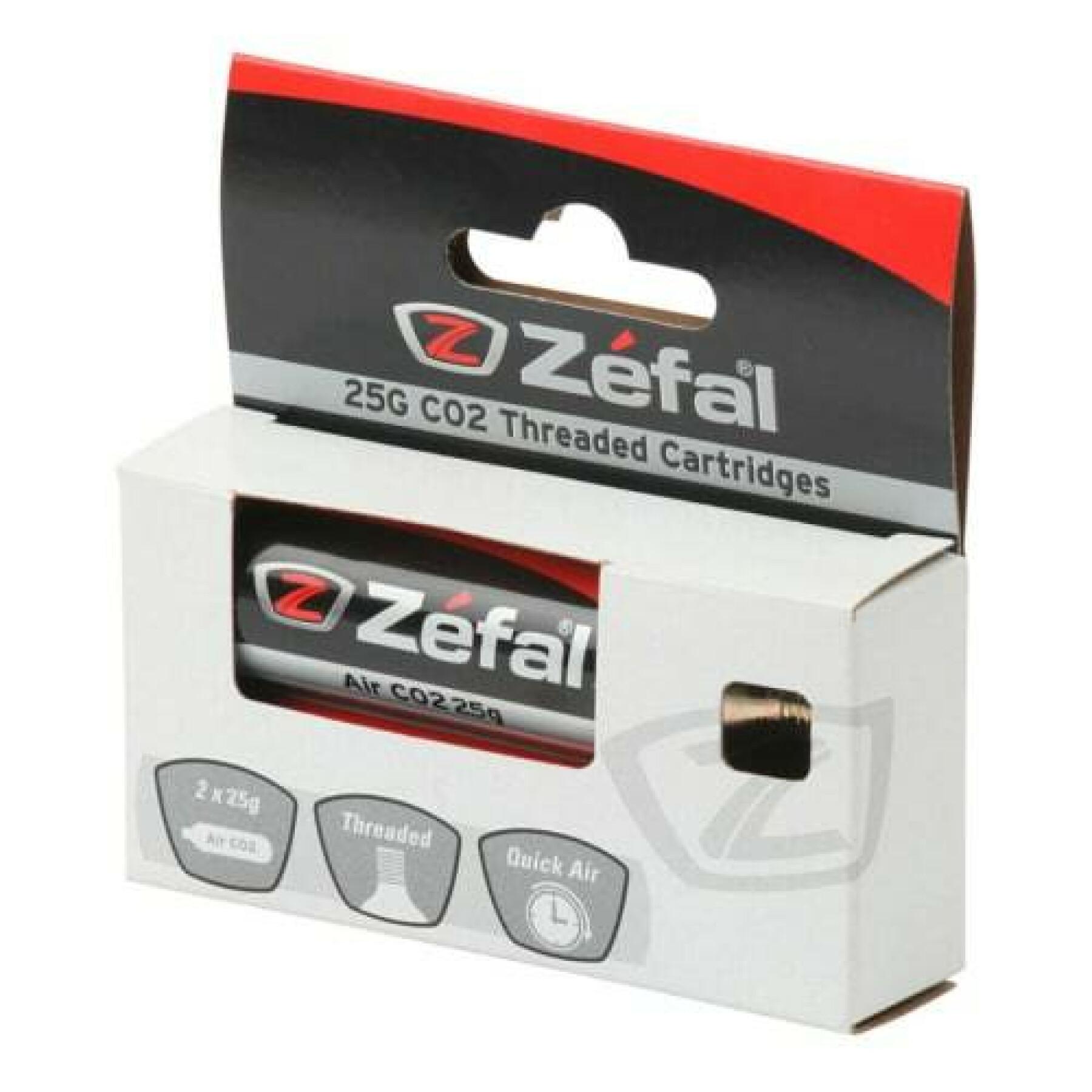 Repair kit 2 co2 cartridges Zefal Blister 25 G