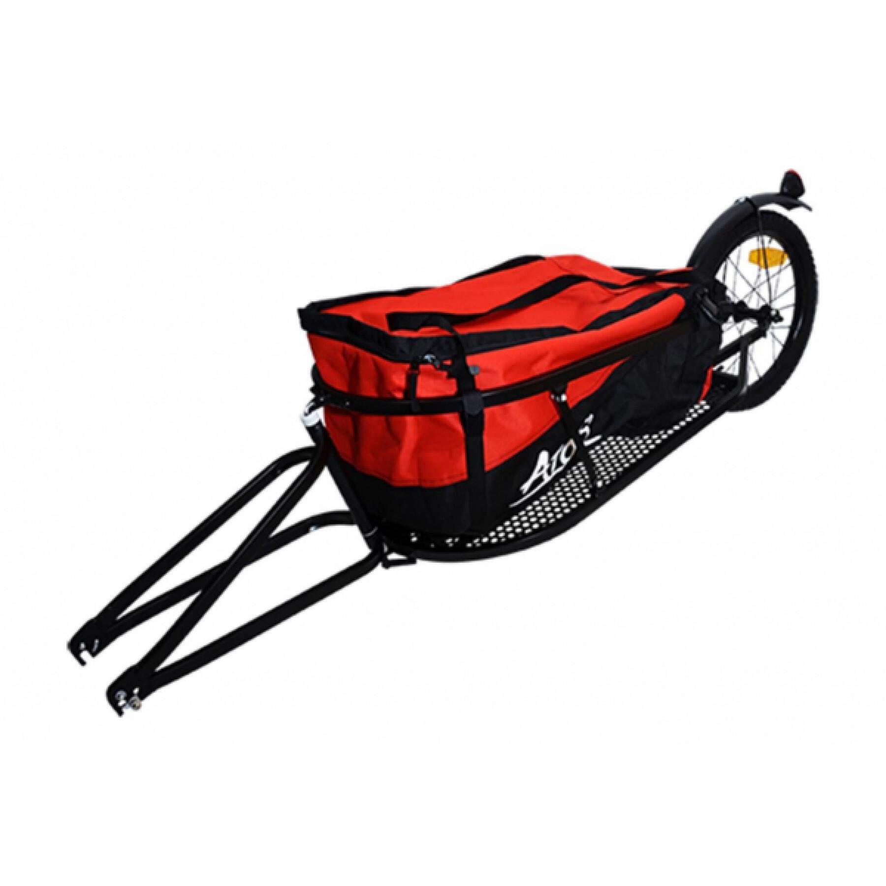 Monorow trailer + shock absorber + wheel-hub attachment bag Optimiz L155Xl42Xh28