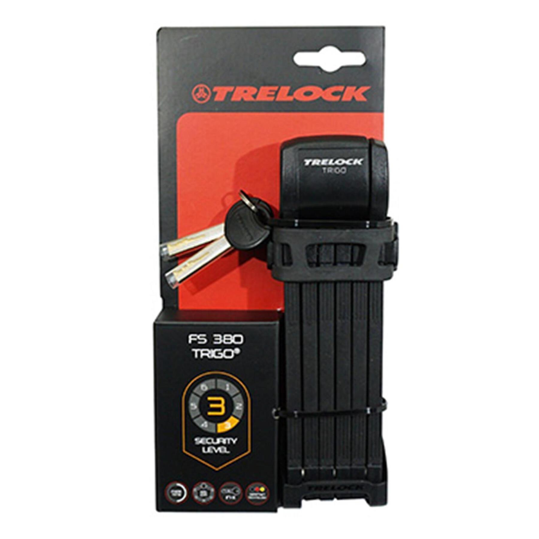 Flexible folding anti-theft device Trelock Trigo + support FS300 85 cm