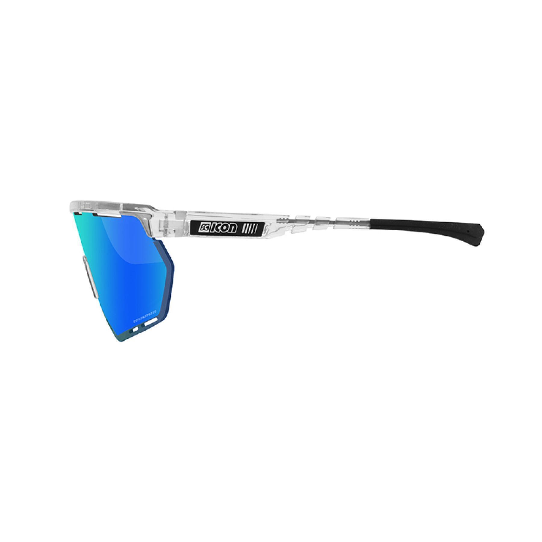 Glasses Scicon aerowing scnpp verre multi-reflet bleues