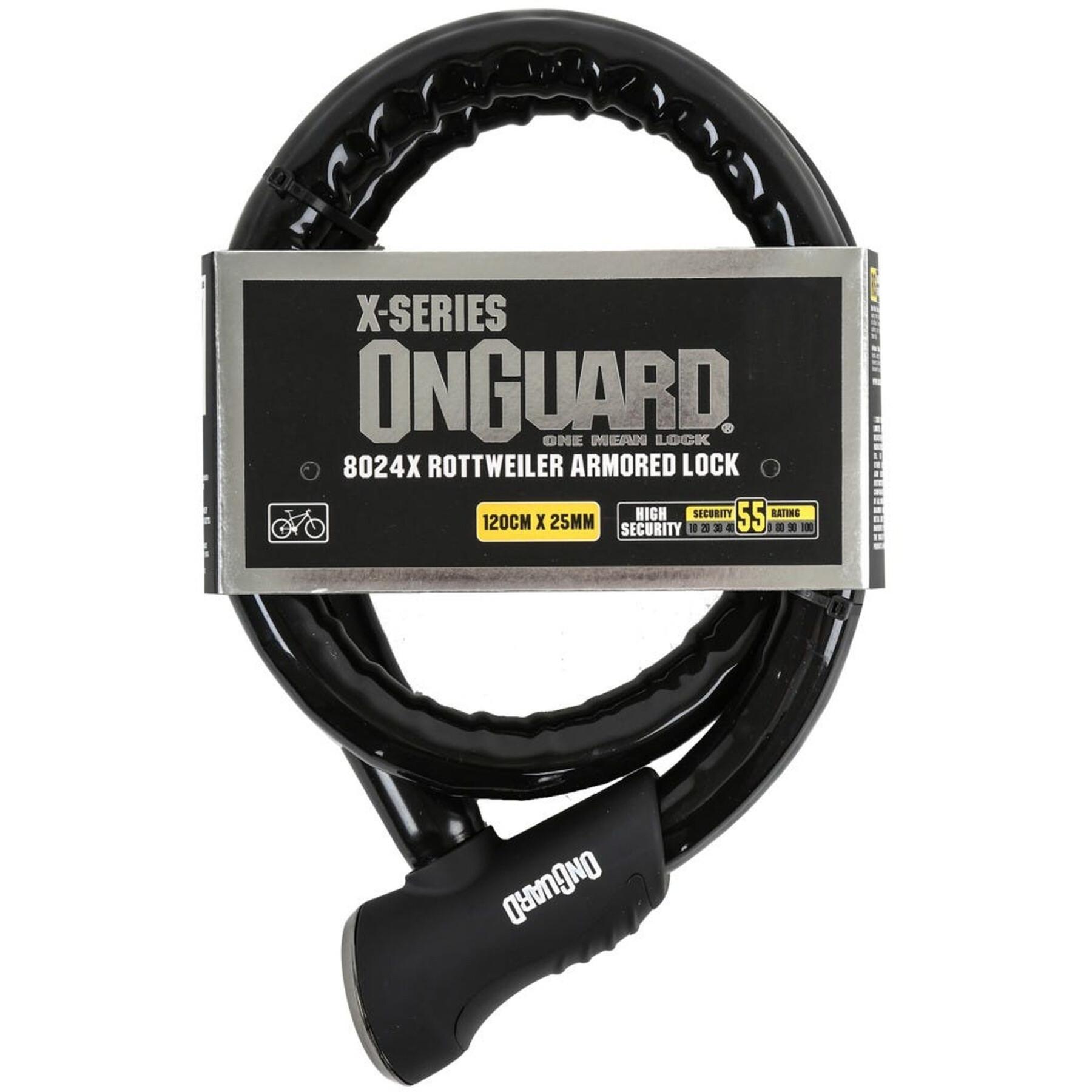 Cable lock Onguard Rottweiler X 120 cm/25 mm