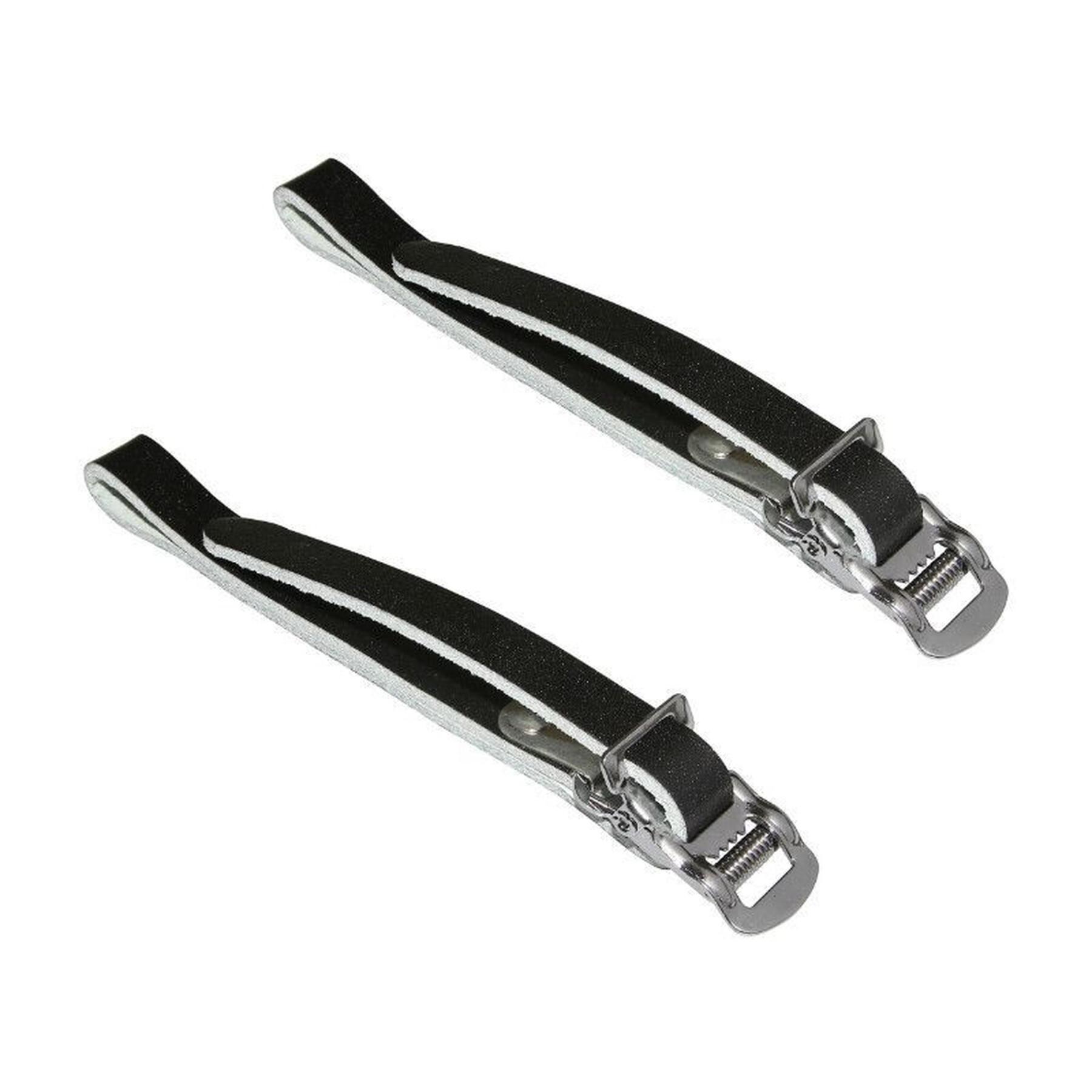 Pair of leather foot straps P2R