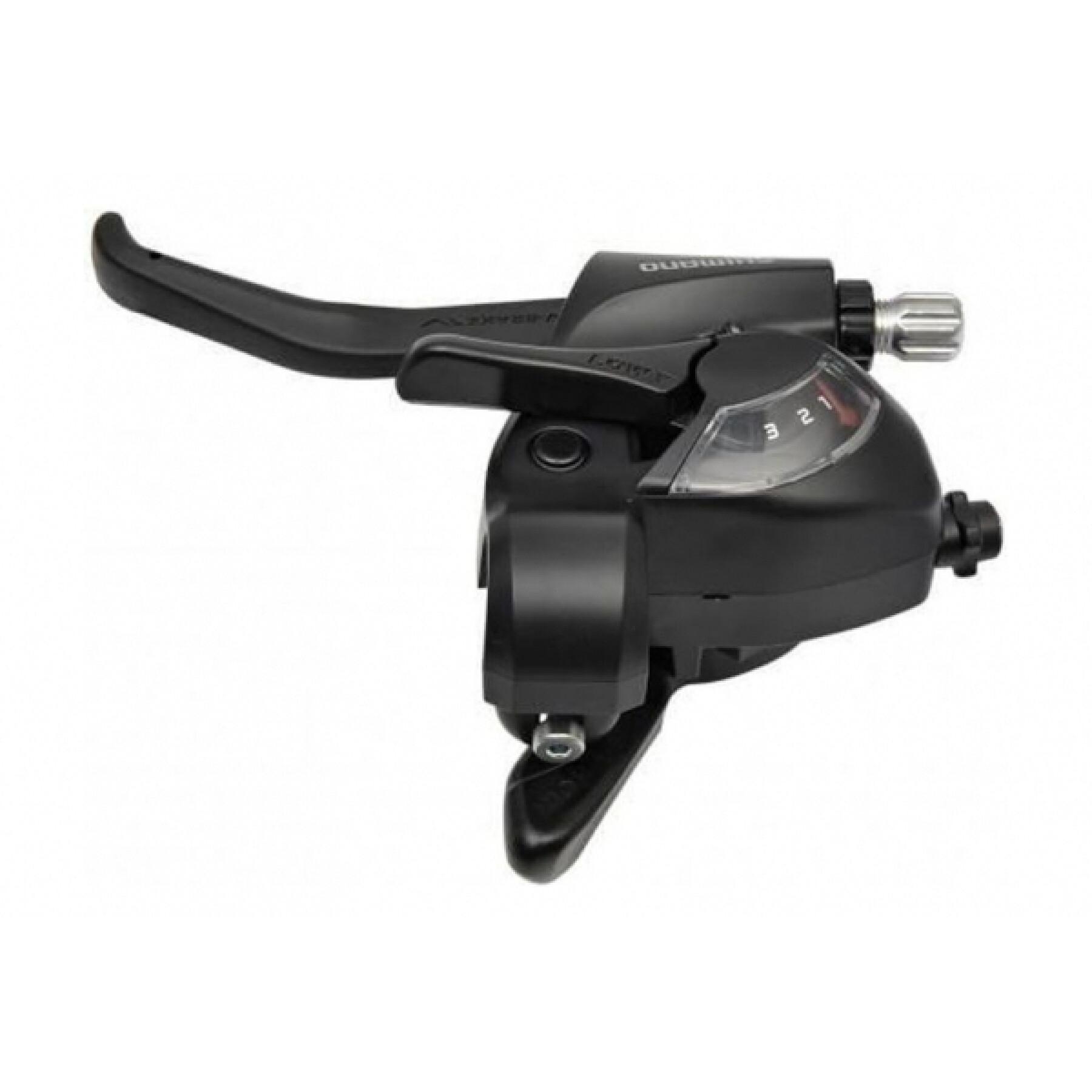 Derailleur and brake control lever (for flat handlebars) 3v Shimano ST-EF41-L Ez Fire Plus