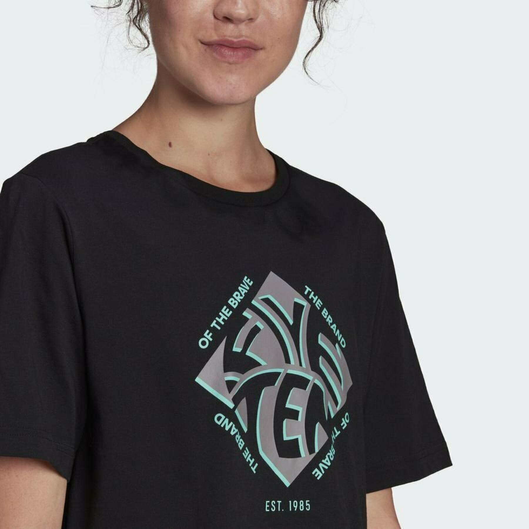 Women's T-shirt Adidas Five Ten Cropped Graphic