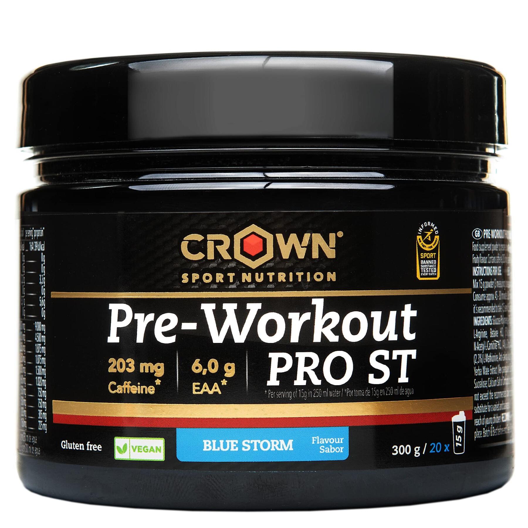 Energy drink Crown Sport Nutrition Pre-Workout Pro St - blue storm - 300 g