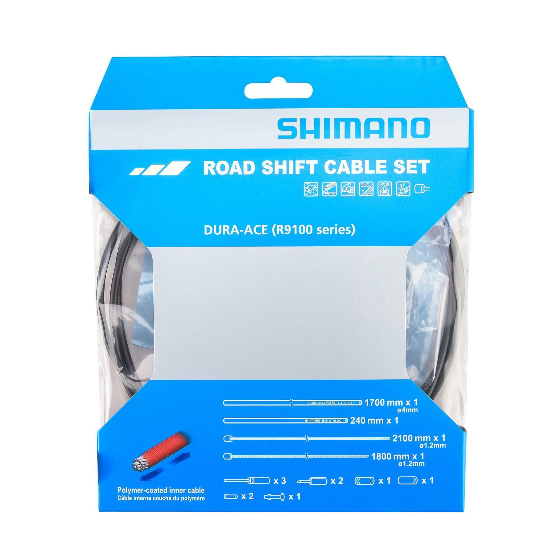 Polymer-coated cable sets and gear shift covers Shimano
