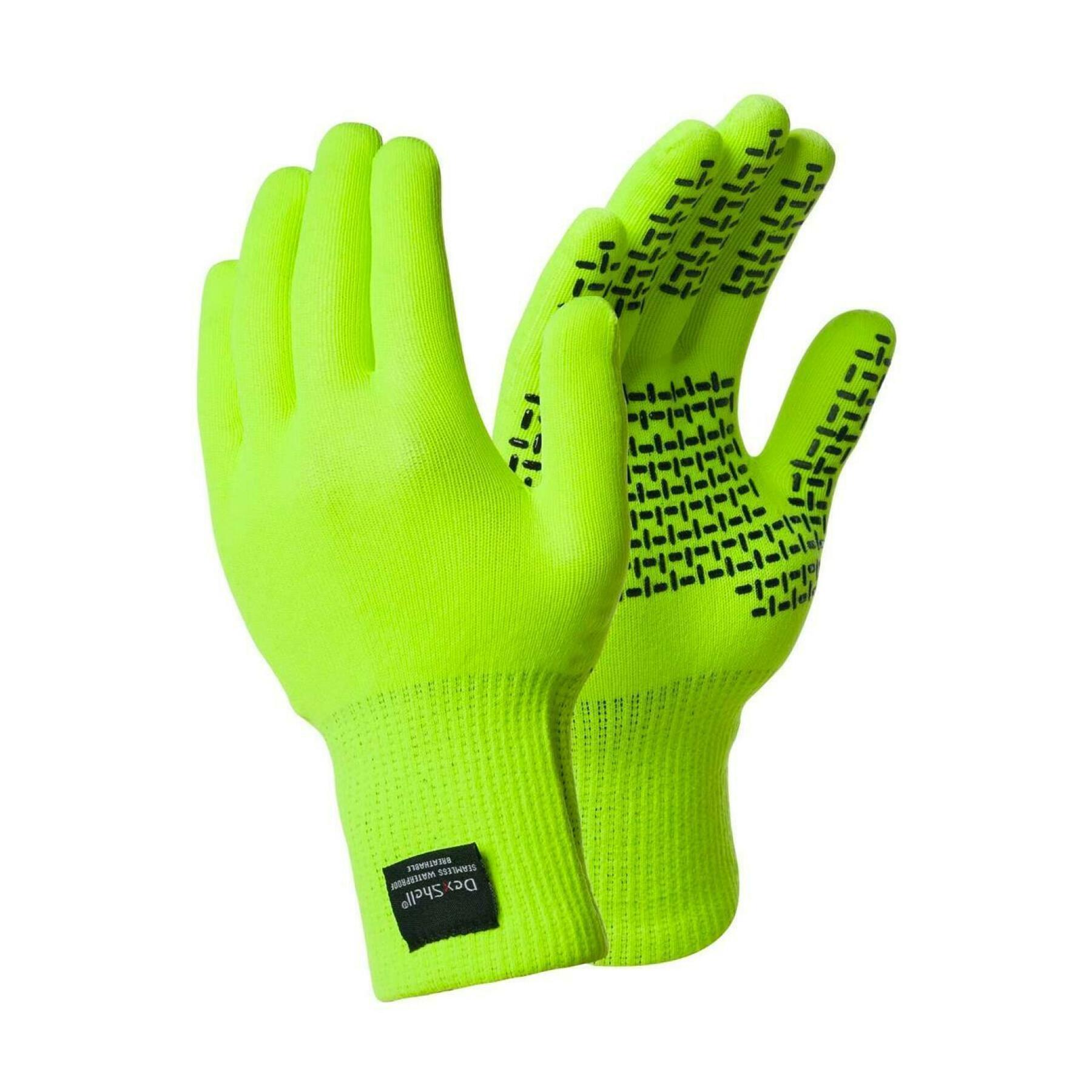 Gloves Dexshell touchfit jaune haute visibilité