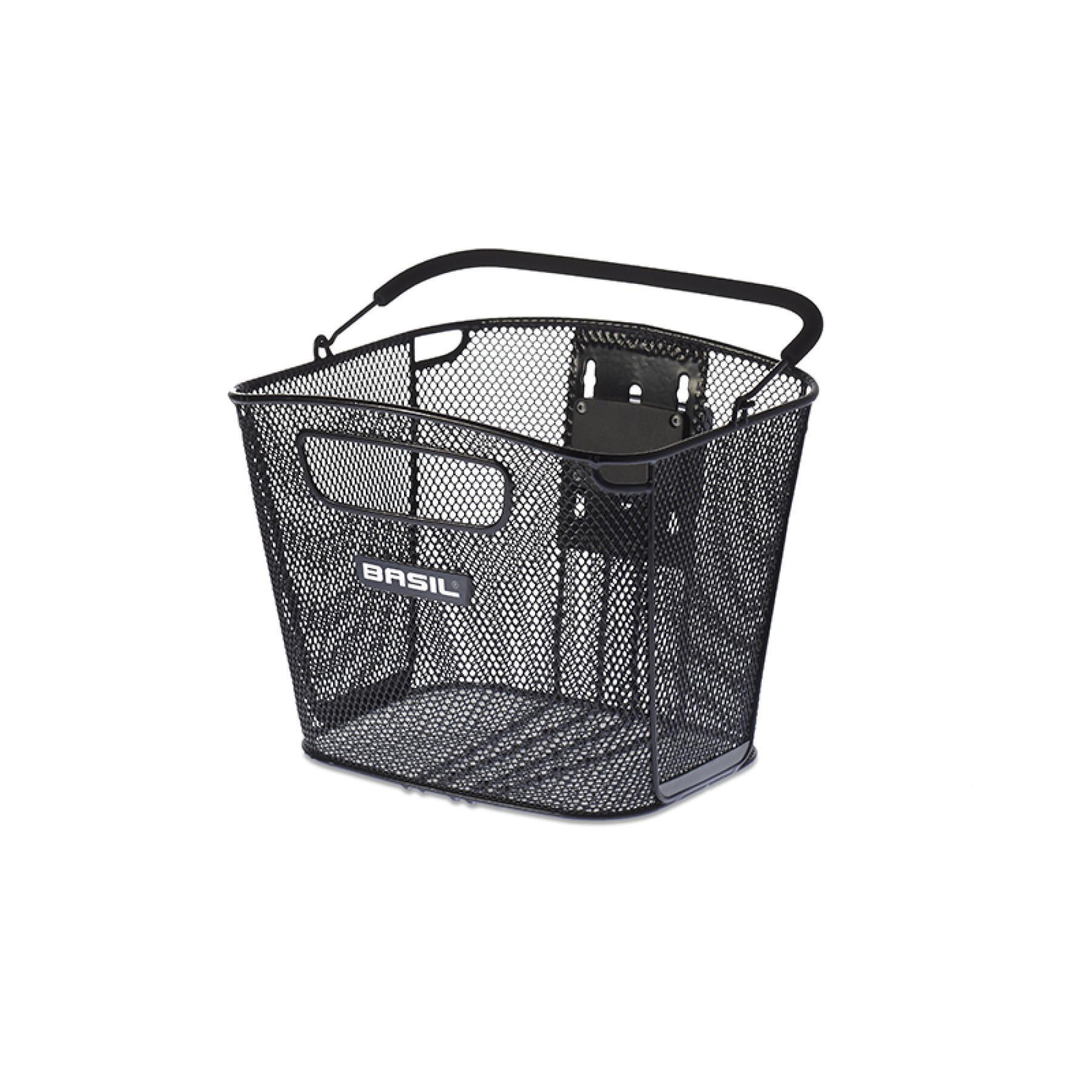 Bicycle basket with handle Basil front - - Bold + adapter kf steel Equipments Luggage