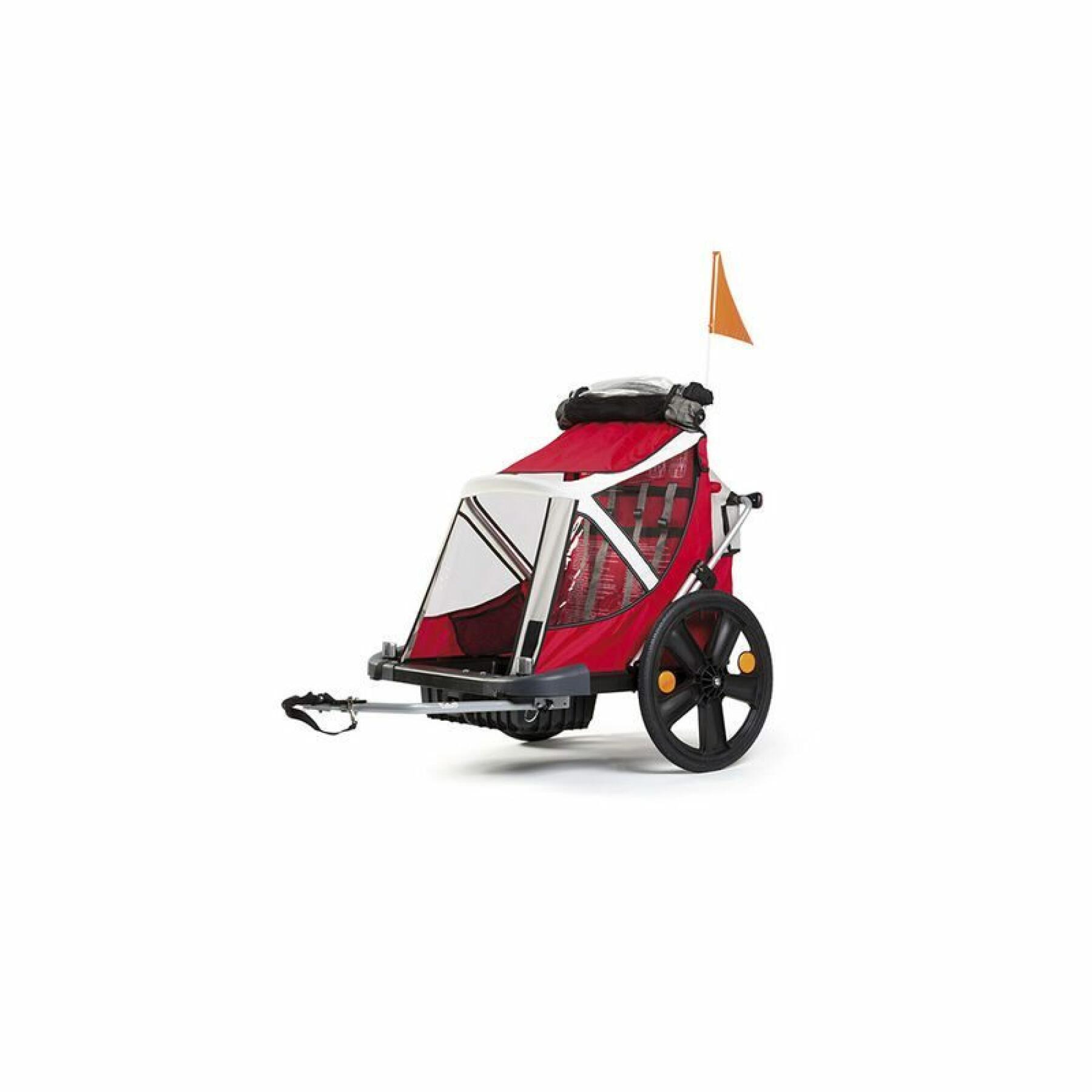 Two seater bicycle trailer with child brake Bellelli