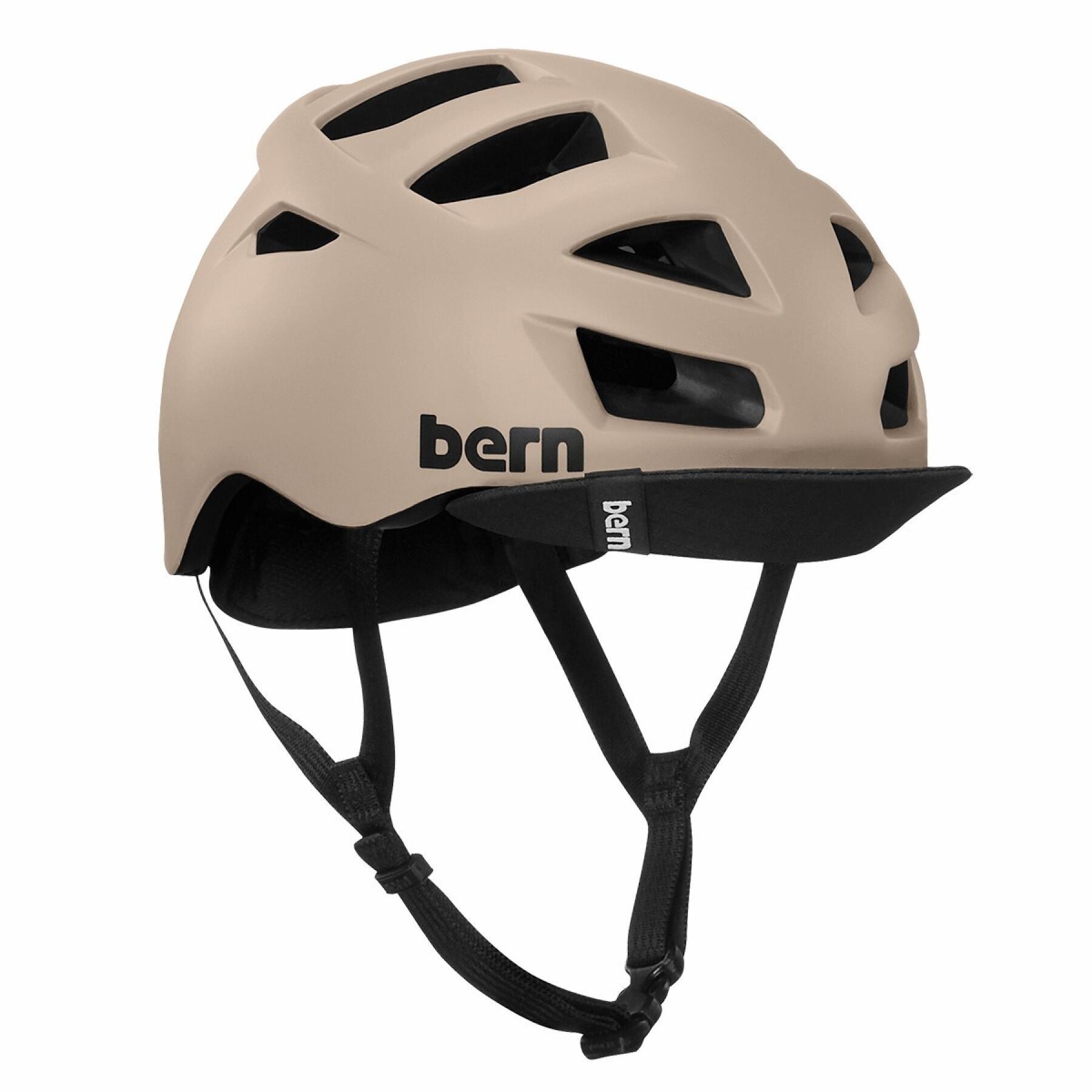 Bike helmet with pivoting visor Bern Allston