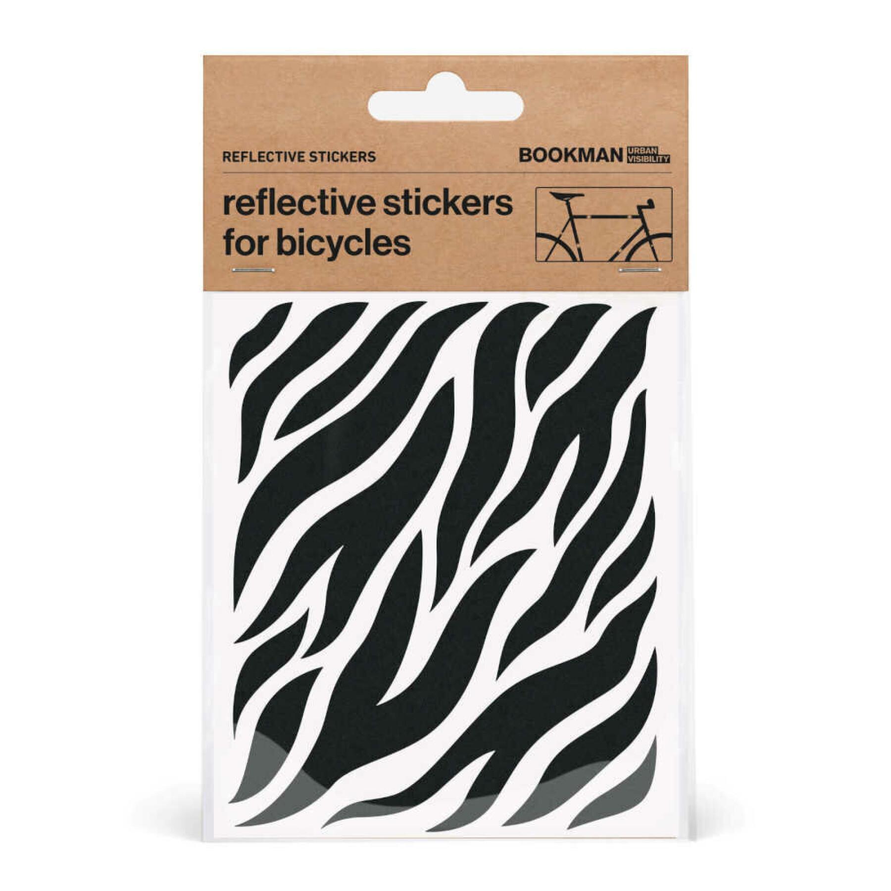 Reflective stickers kit for zebra bike Bookman