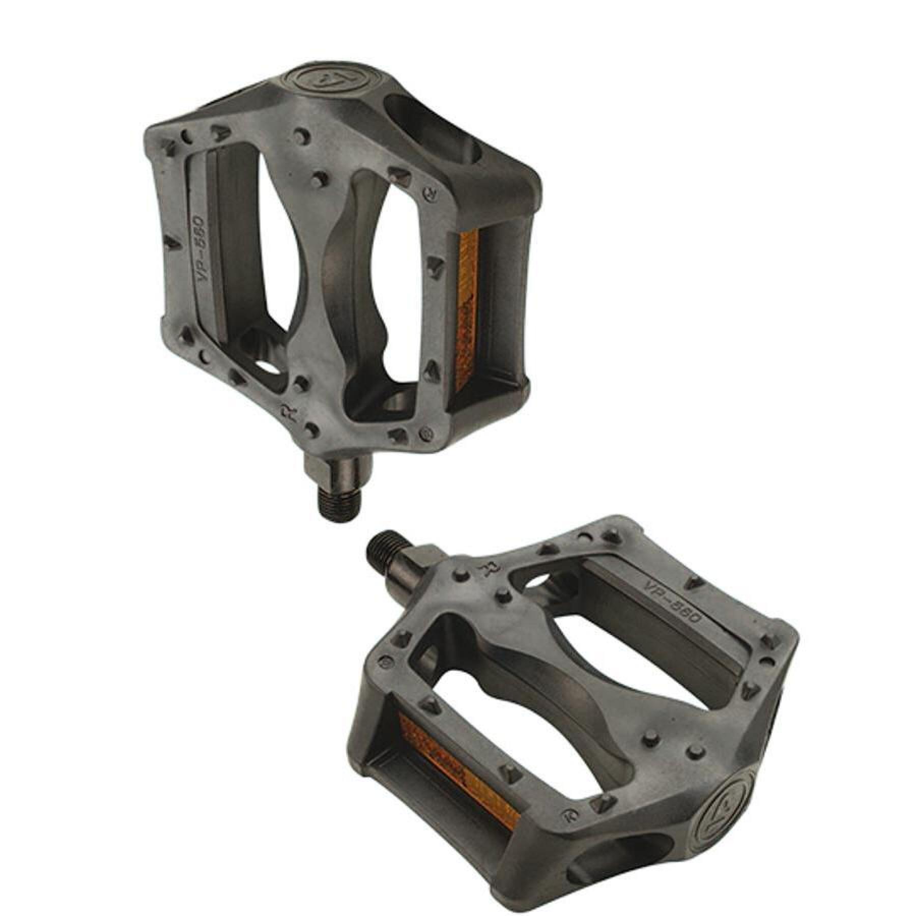 Pair of resin racing-style platform pedals CGN D1/2