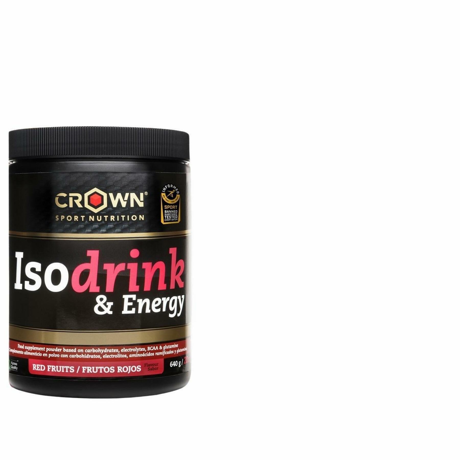 Energy drink Crown Sport Nutrition Isodrink & Energy informed sport - fruits rouges - 640 g