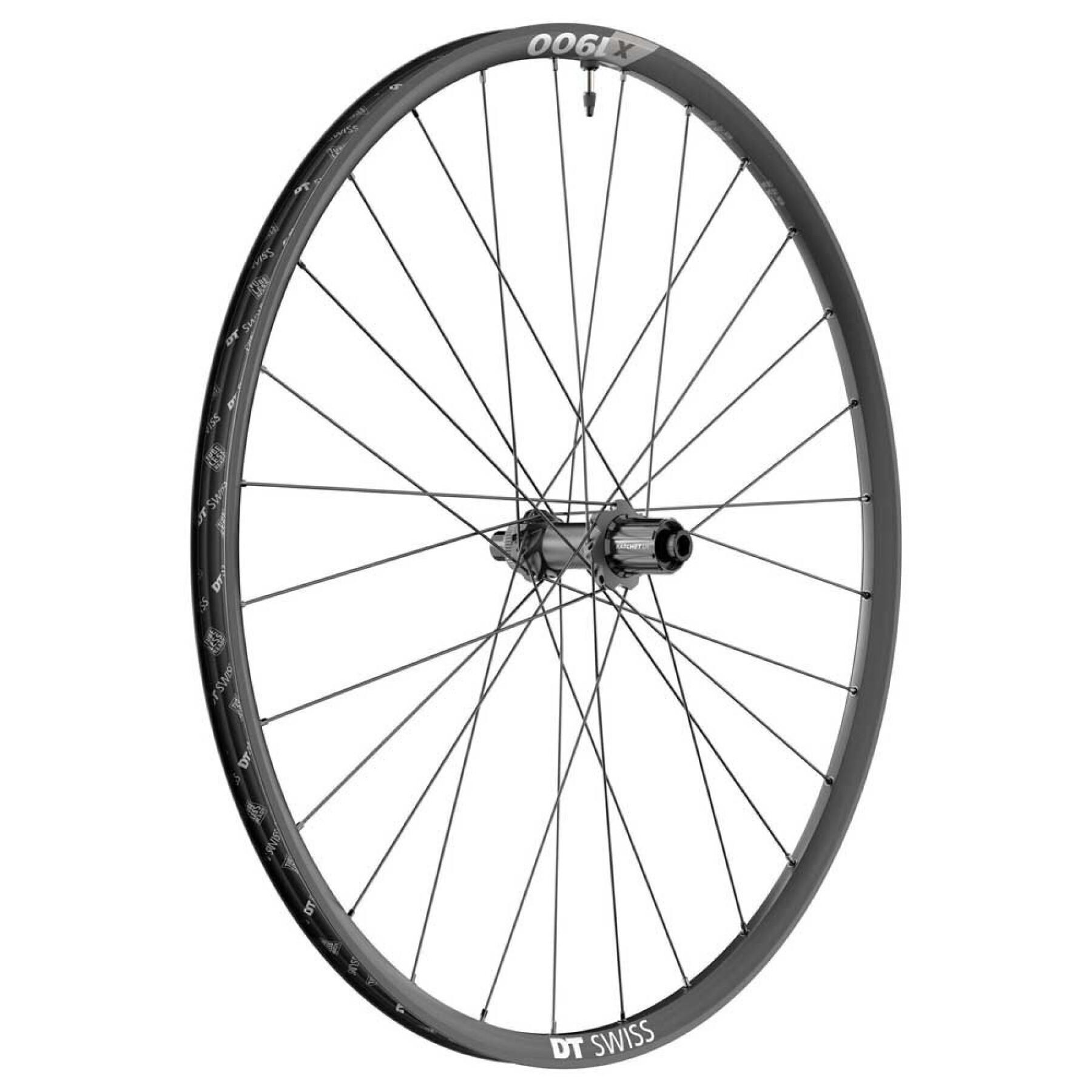 Rear bicycle wheel DT Swiss X 1900 Spline 25 29" Cl Disc Tubeless Shimano Micro Spline