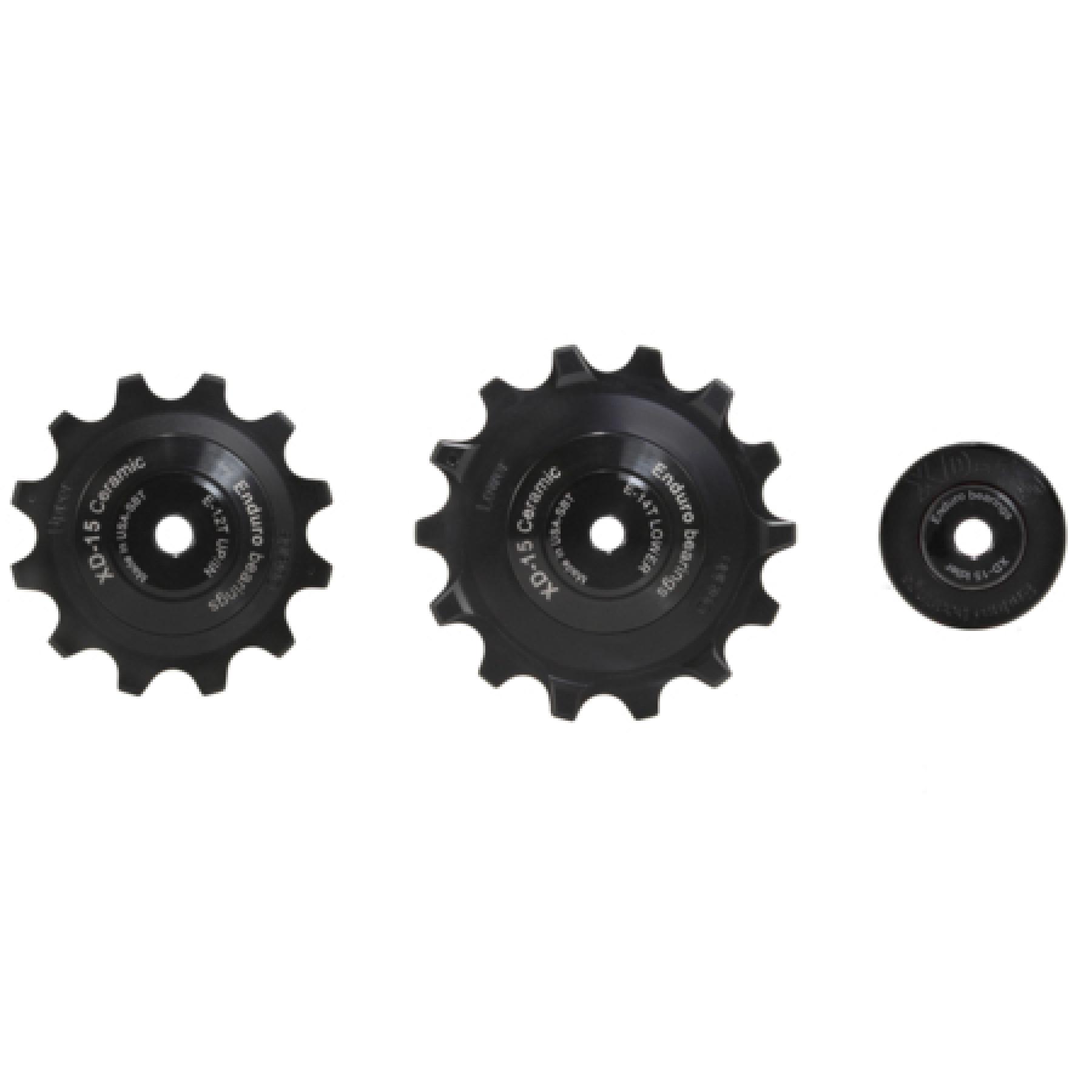 Derailleur wheel Enduro Bearings Jockey wheel set XD-15-SRAM Eagle-Black