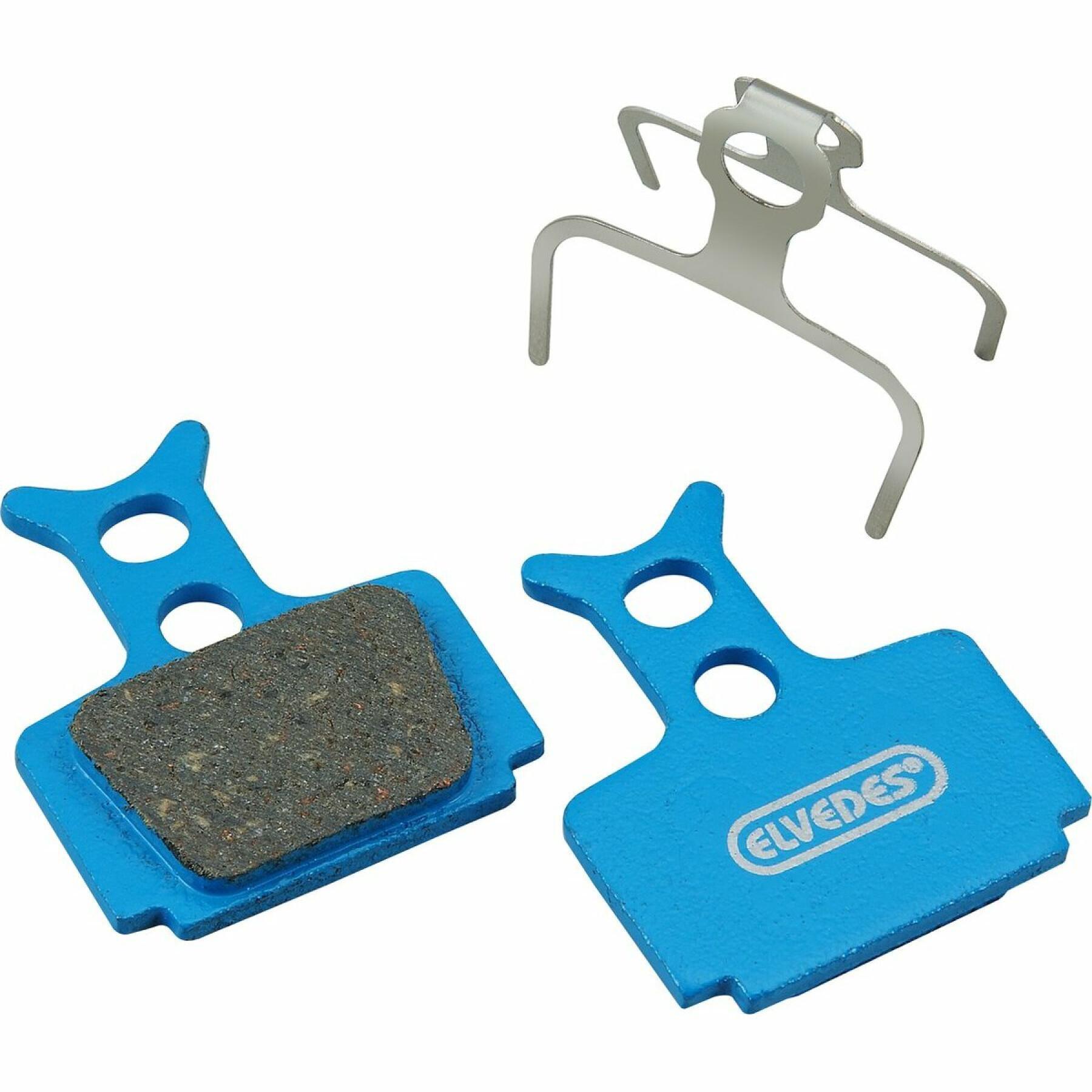 Pair of organic bicycle brake pads Elvedes Formula Cura / Mega /One / R1 / RX
