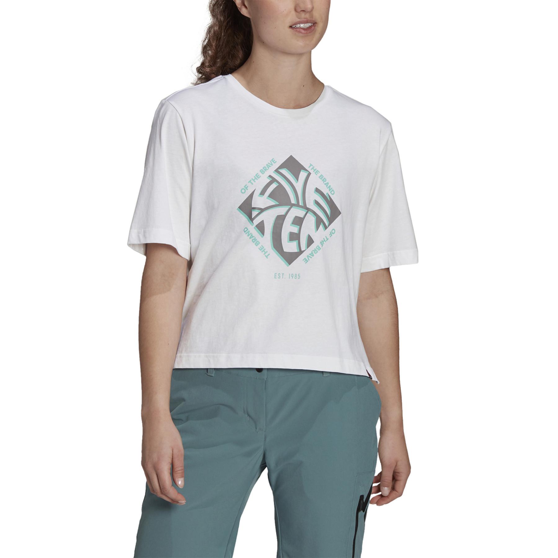 Women's T-shirt Adidas Five Ten Cropped GFXWomen