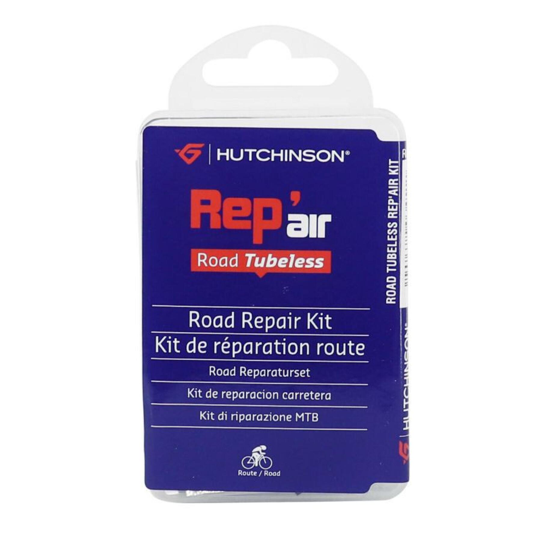 Tubeless road tire repair kit with patches - box Hutchinson