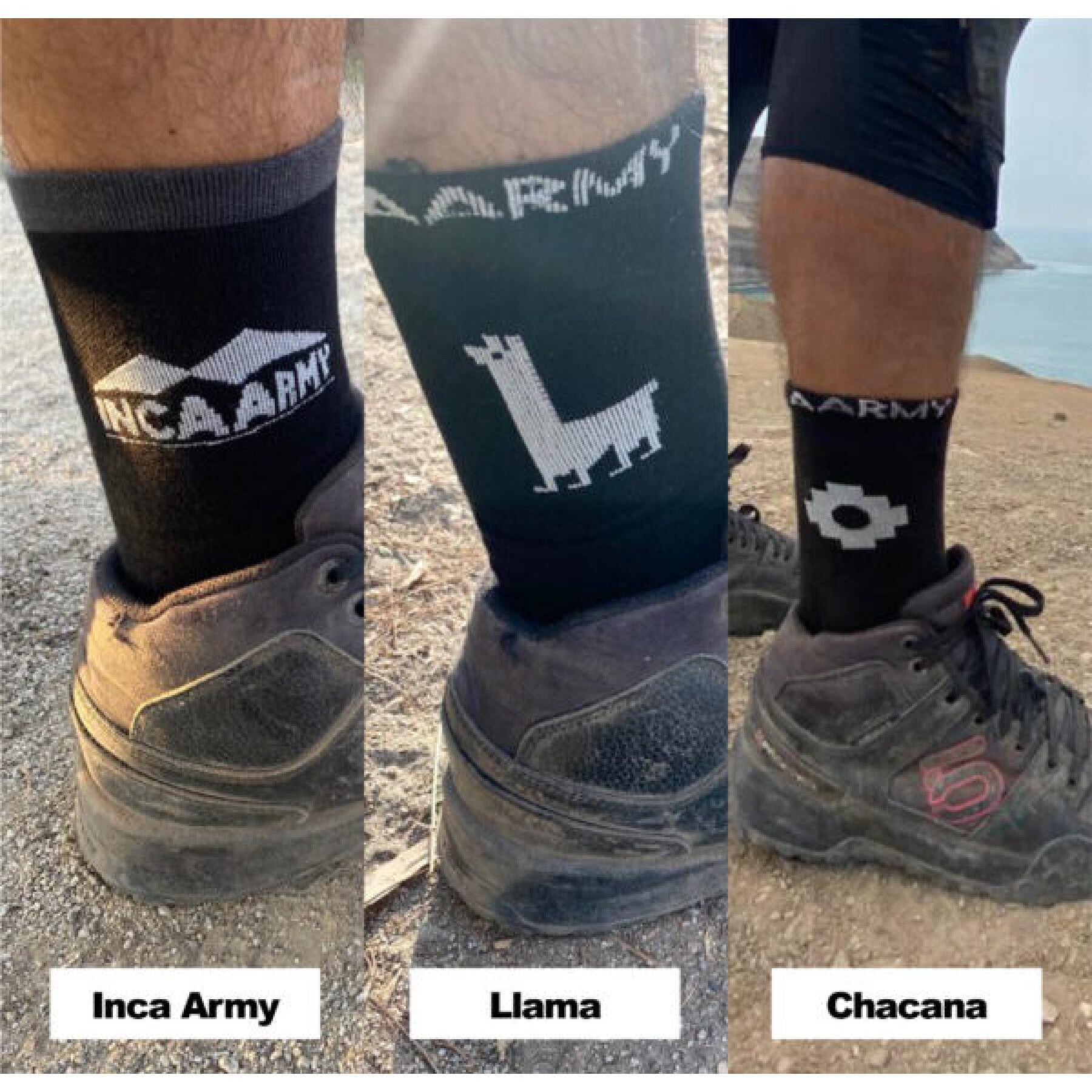 Women's socks Inca Army Llama