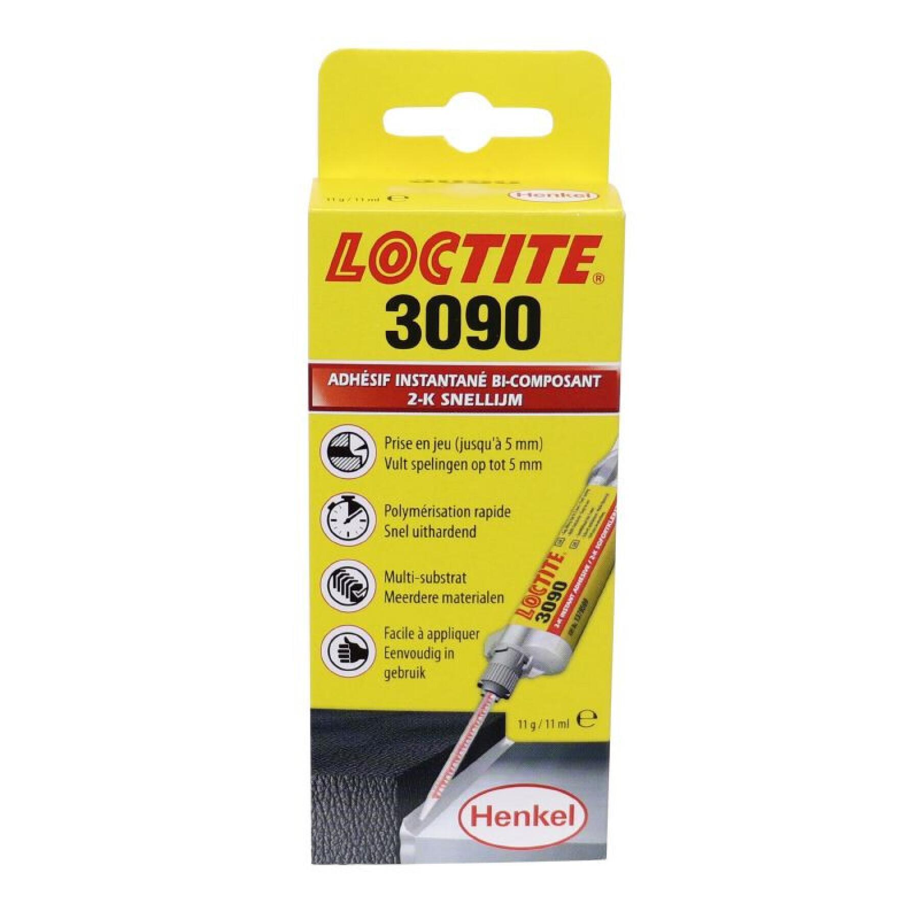 Two-component adhesive with gap-filling Loctite