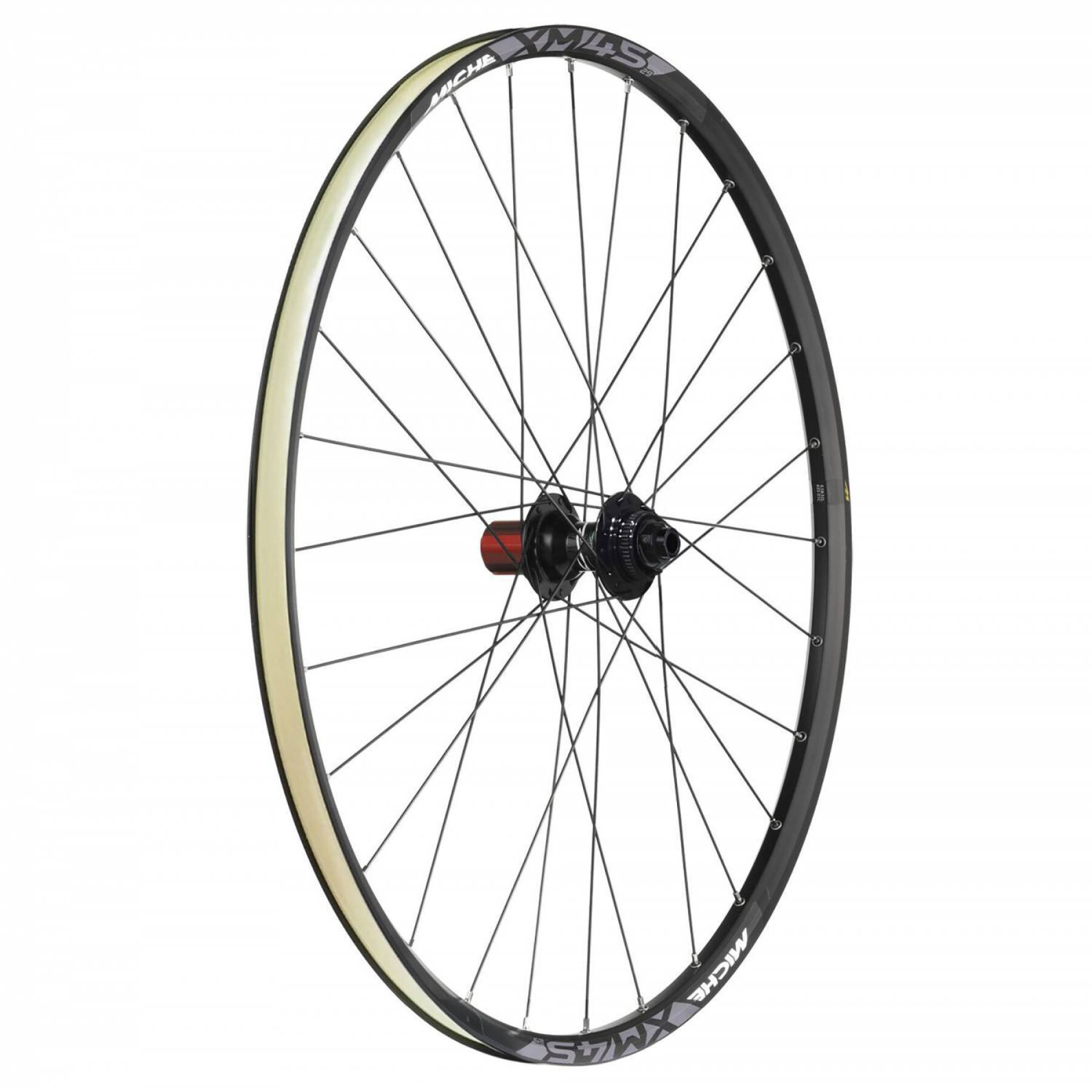 Bike wheel Miche XM45 29' 28H - 12x148 Disc CL Shimano Chambreless