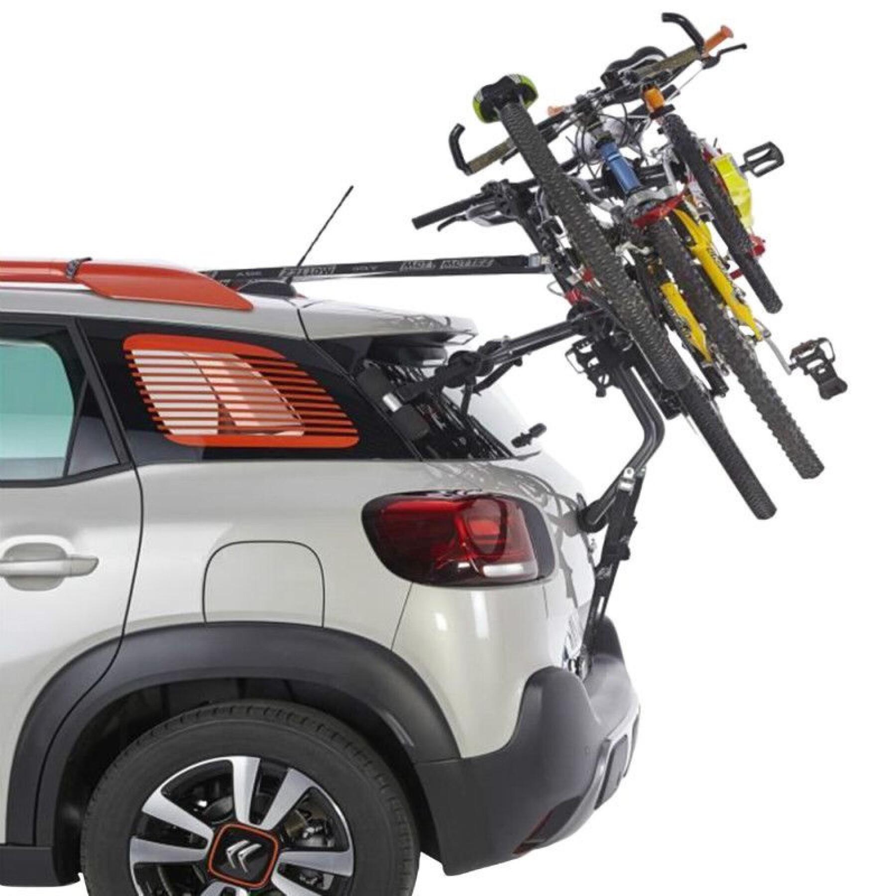 Bike carrier for 3 bikes with anti-theft device - compatible on 320 recent vehicles Mottez shiva-2 Homologue