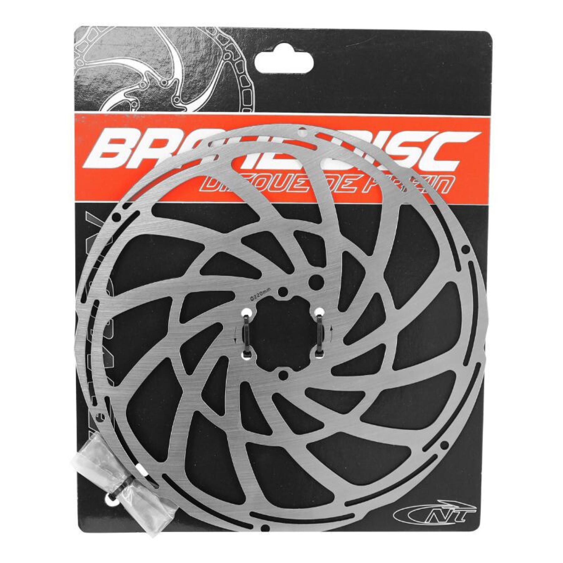 Brake disc 6 holes compatible avec renfort supplementaire 2mm + 6 vis Newton Brakco Shimano VAE E-Bike