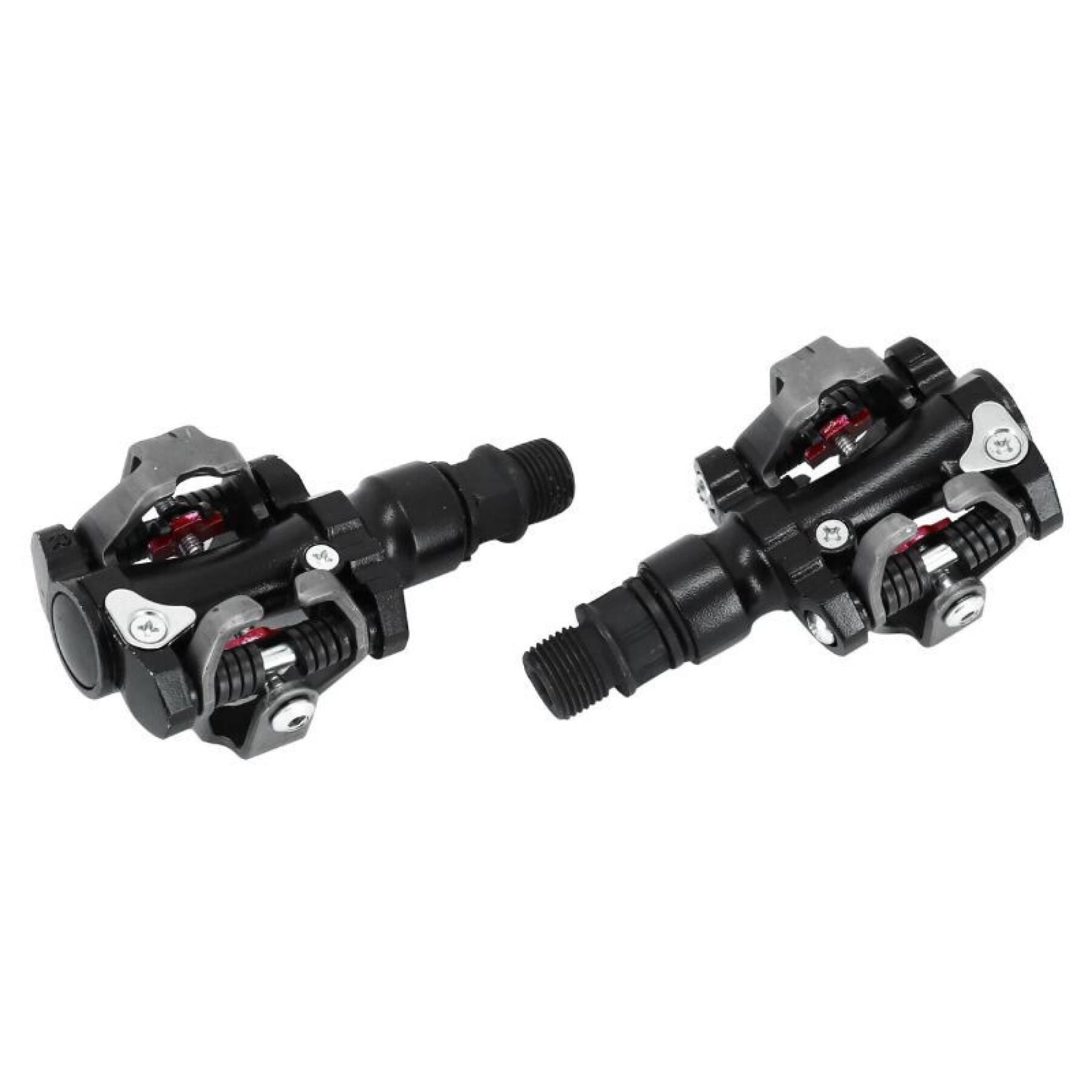 Automatic spd type ball bearing pedals with aluminum cleats Newton