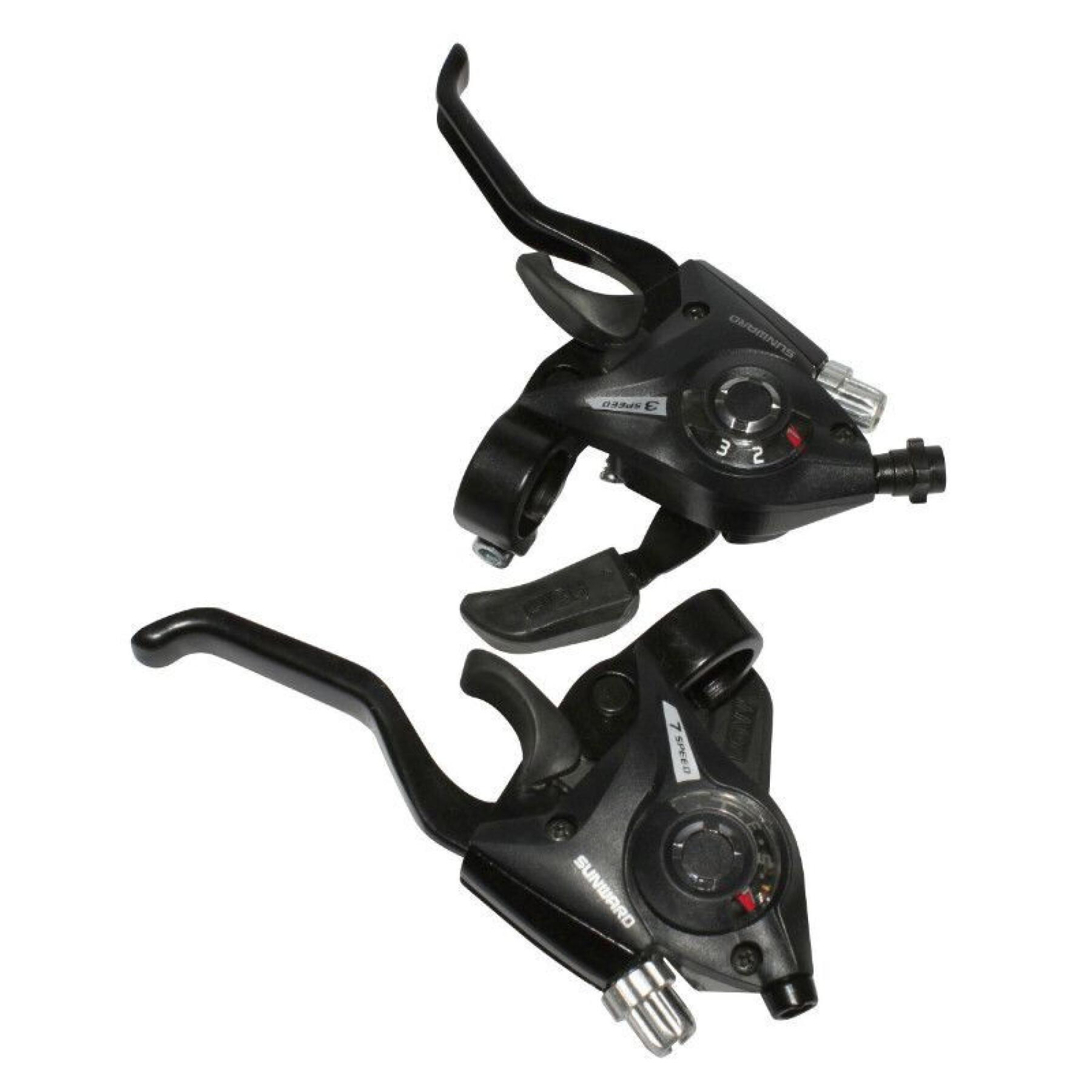Pair of aluminum shifters for shimano compatible brakes P2R V-Brake
