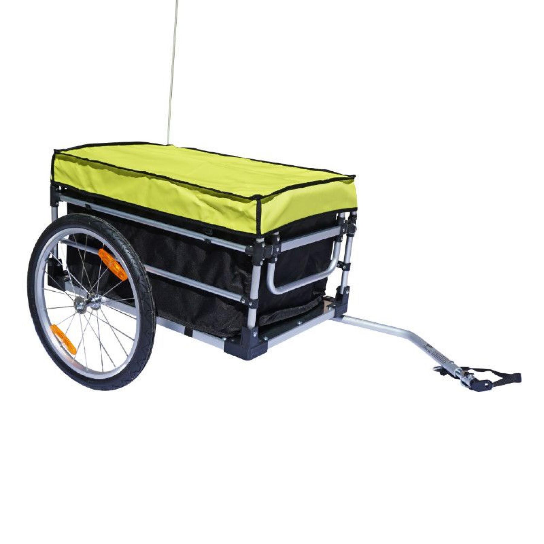 Utility bike trailer with covers with 20'' wheel axle fixation - assembly rapide without tools P2R