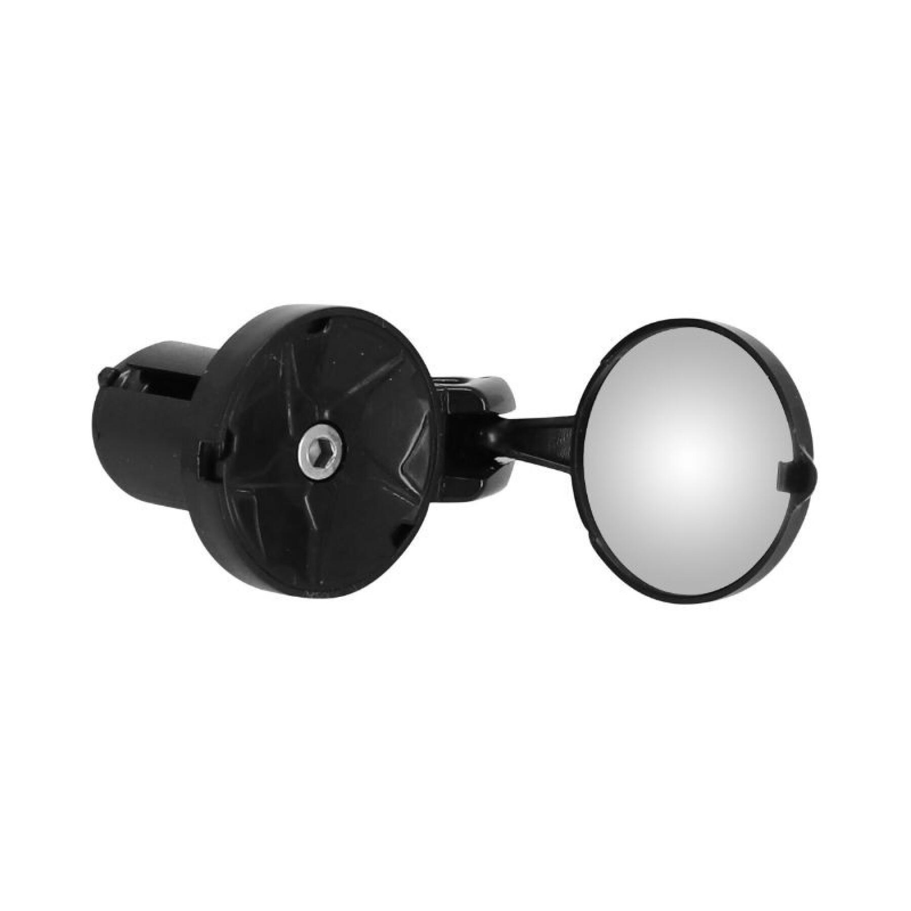 Left or right round folding bicycle mirror with road handlebar attachment P2R