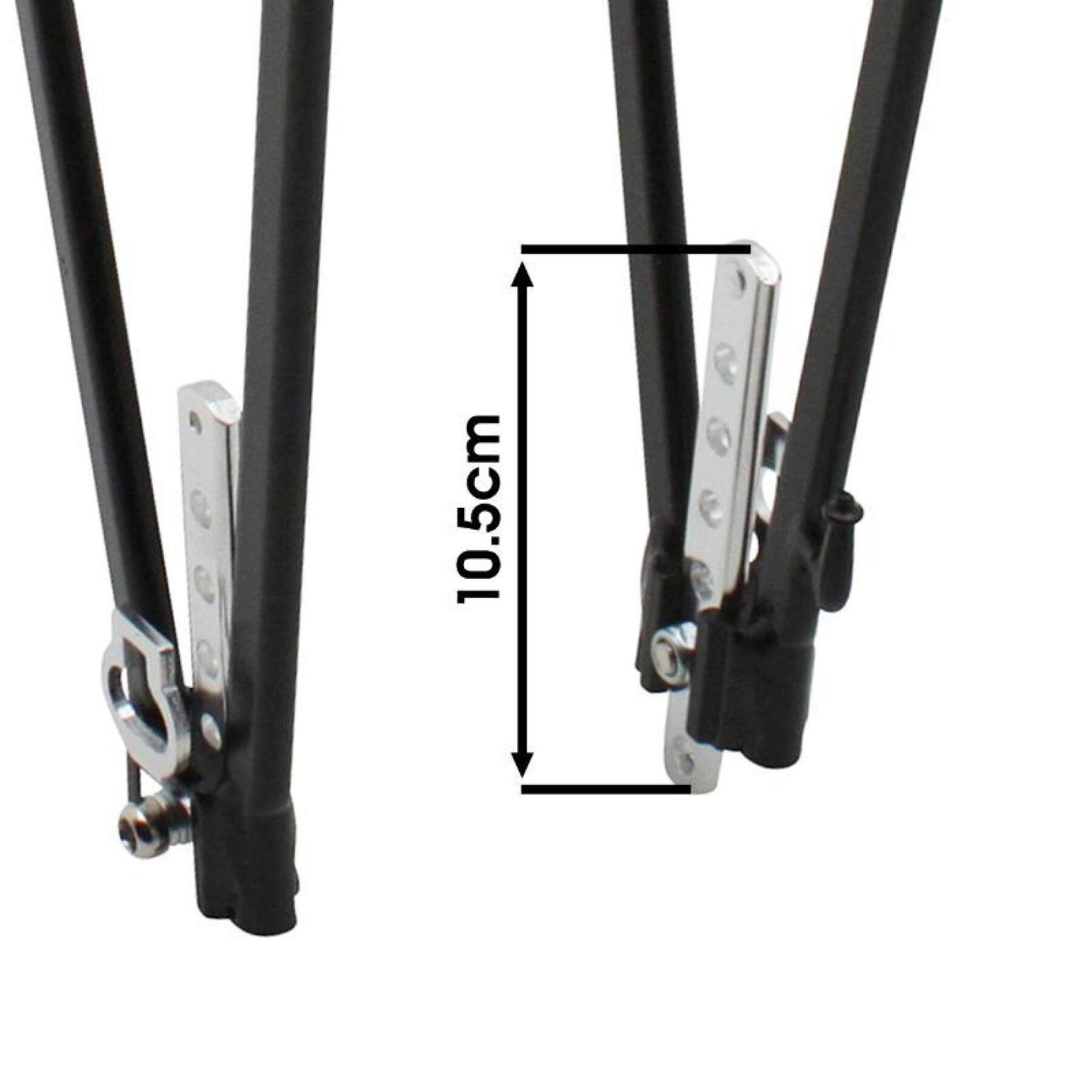Rear rack with adjustable aluminium rods P2R