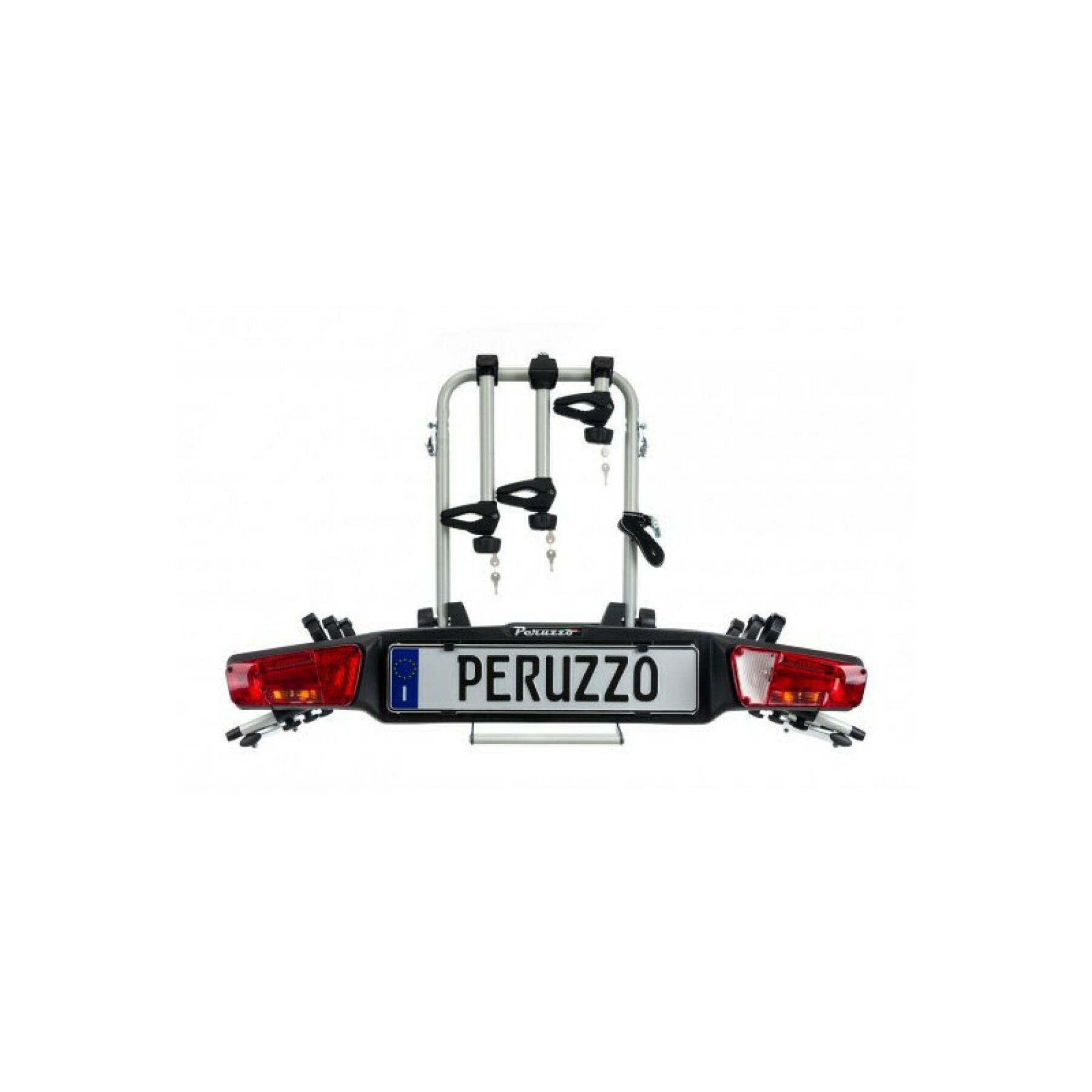 3-seater bike carrier on hitch Peruzzo E-Bike Zephyr