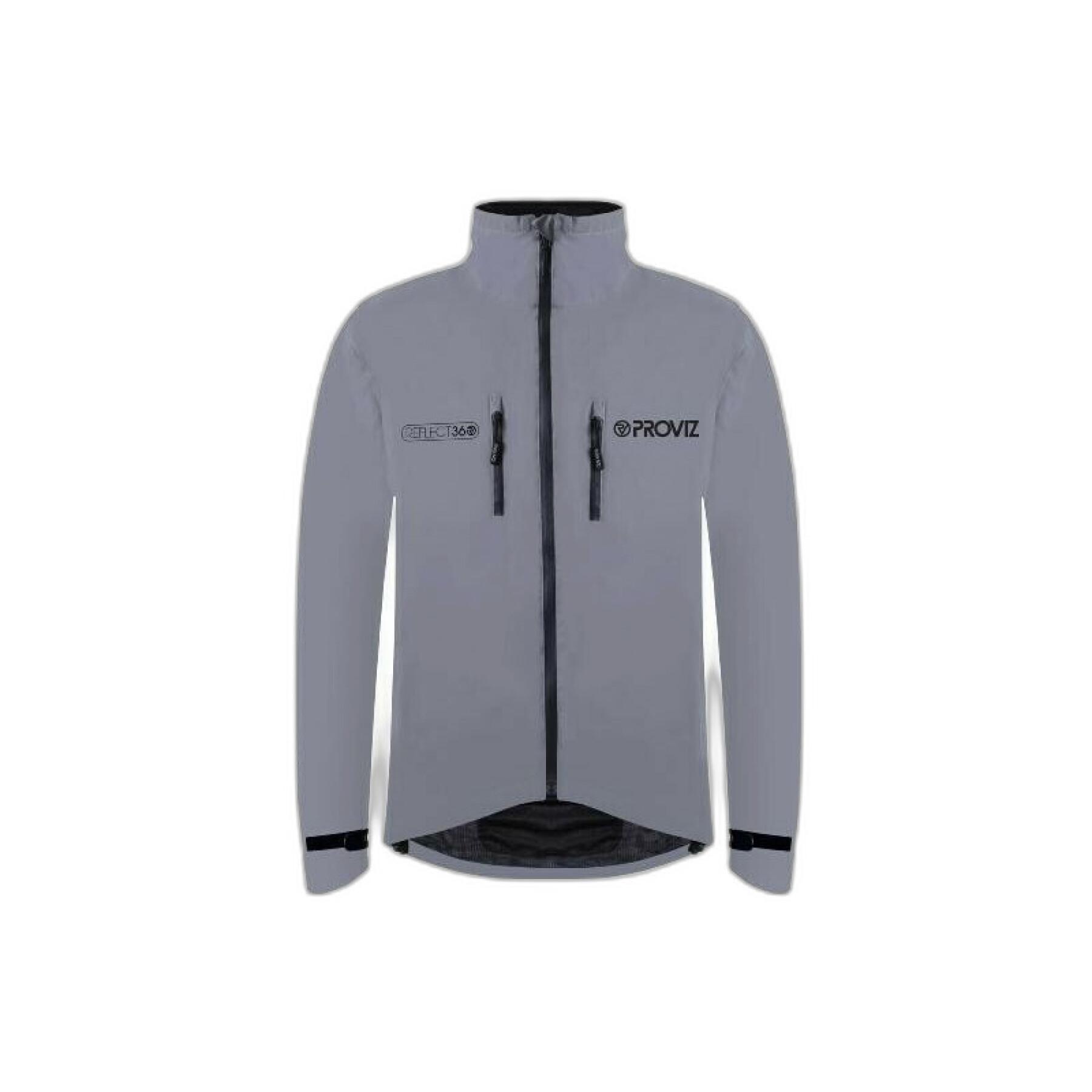 Technical breathable and reflective jacket without hood Proviz commuting