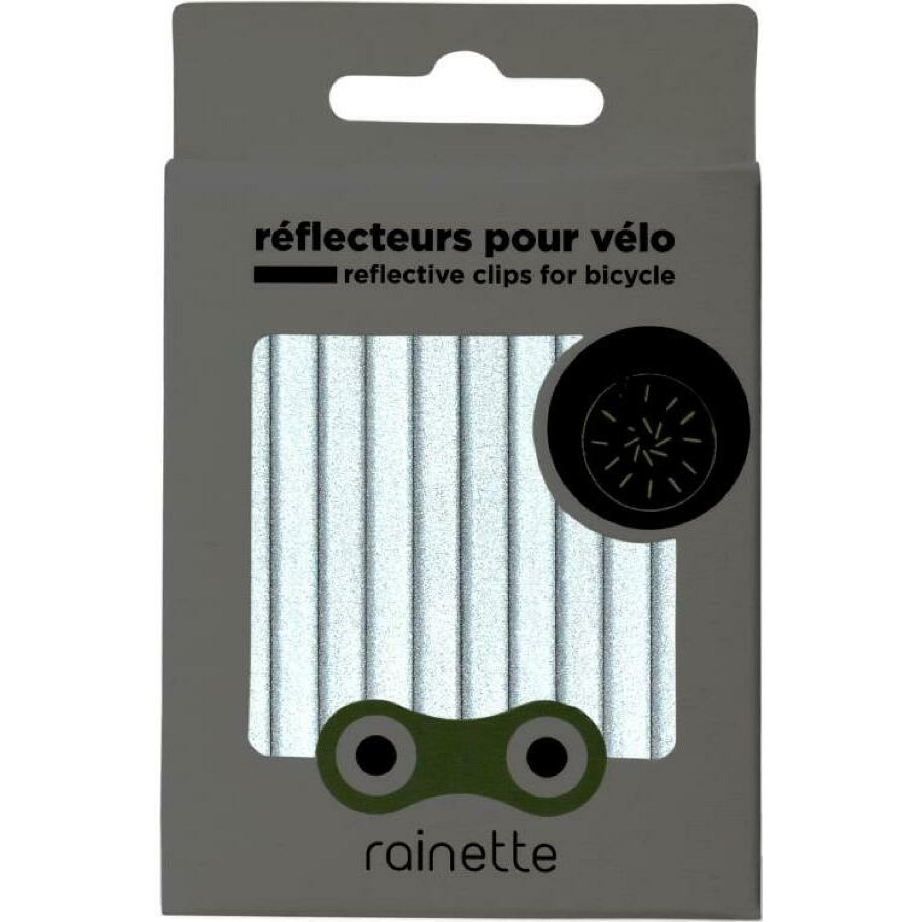 Set of 12 reflective sticks for rays Rainette