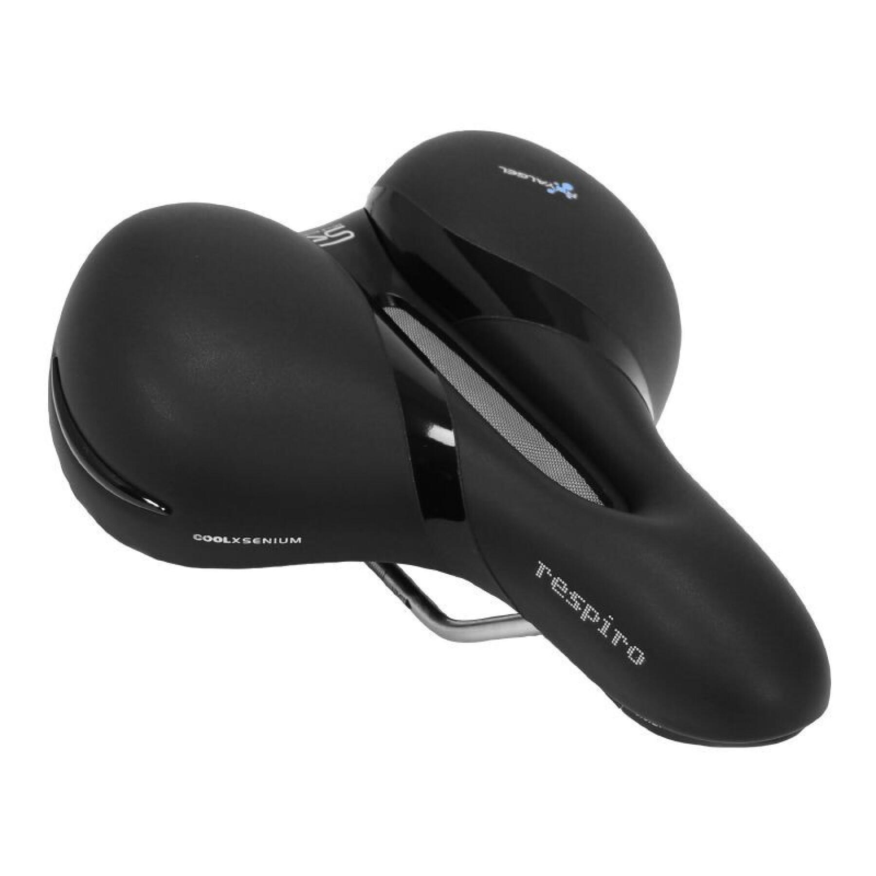 Saddle gel comfort max relaxed with lateral protection and elastomer Selle Royal Respiro Loisir