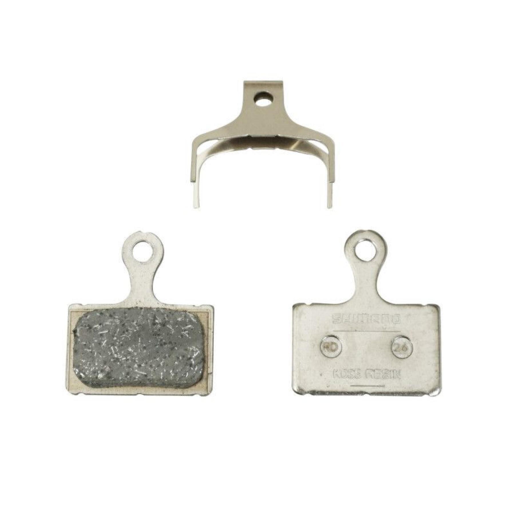 Pair of brake pads for road bikes-gravel- mountain bikes Shimano Shimano Xtr M9100 - Dura-Ace R9170 - Ultegra R8070 -105 R7070 - Tiagra R4770, Rs and Rx Resin range (Shimano) -K05S - Formerly K03S