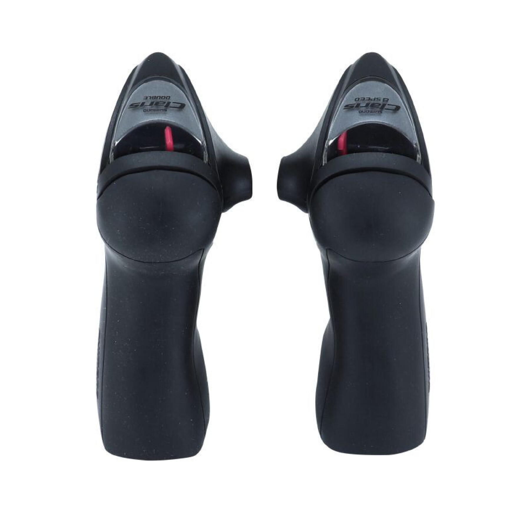 Pair of dual road shifters without transmission Shimano Claris 2400