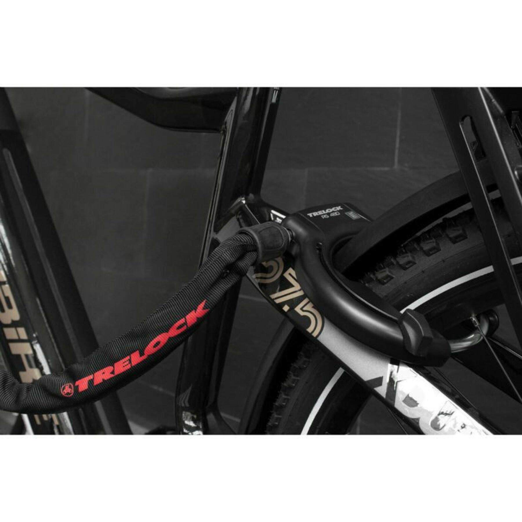 Horseshoe bicycle frame lock with frame mounting width from 89 mm to 112 mm (tire spacing 75 mm) Trelock RS480