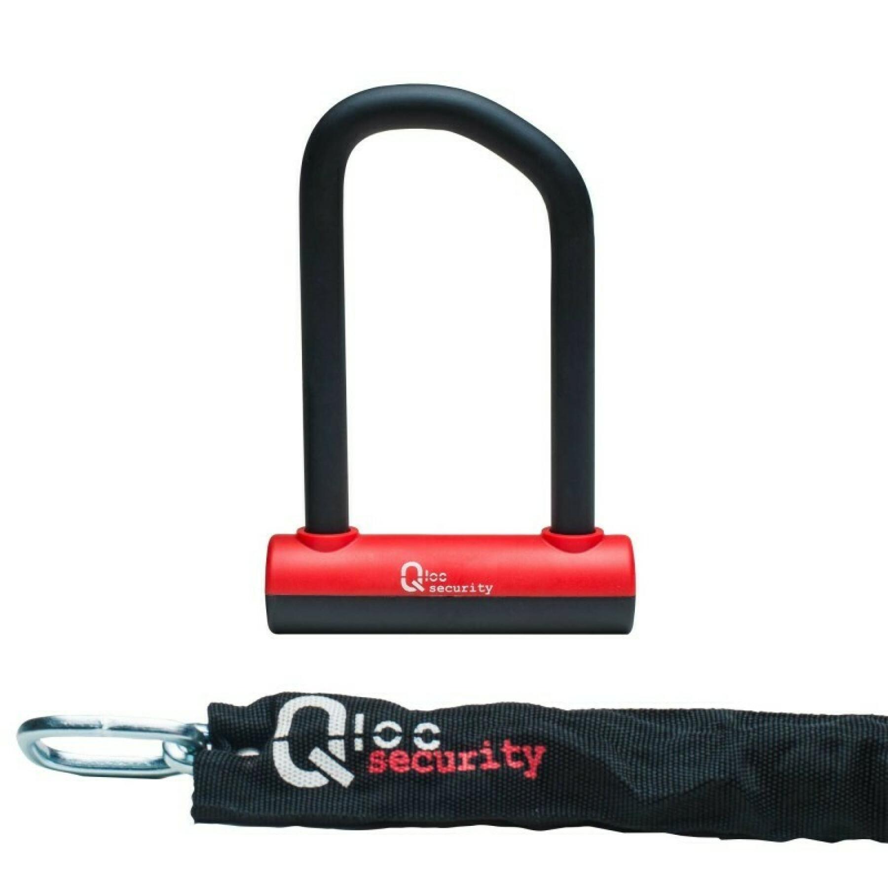 Antitheft u with chain and support Qloc