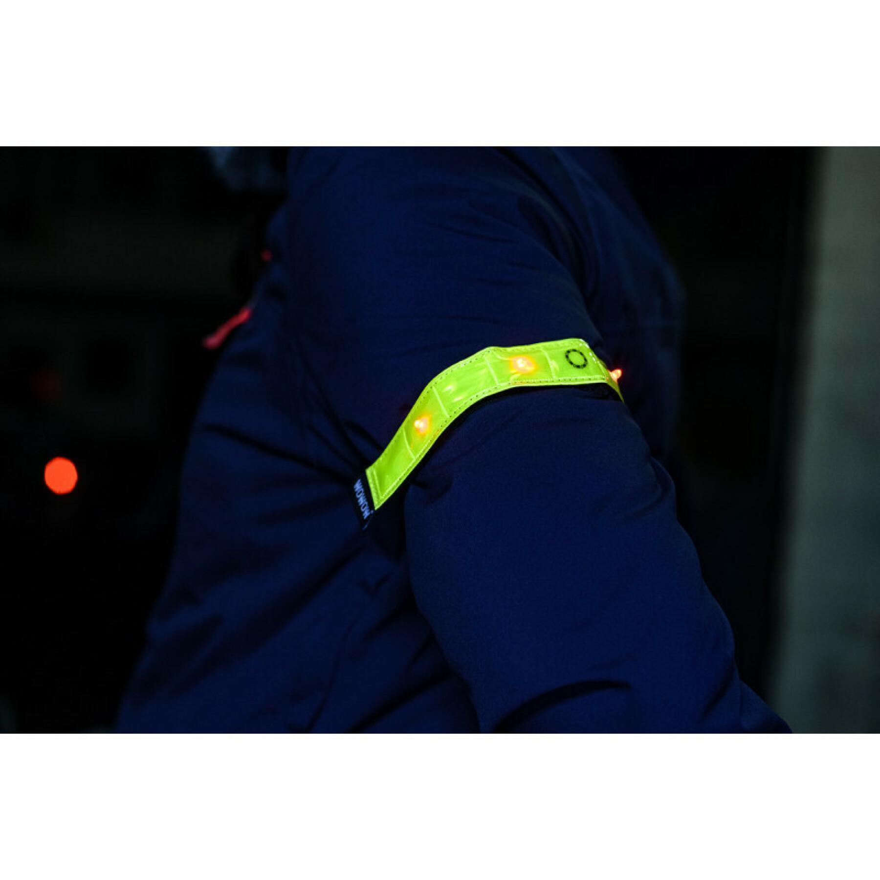 Reflective armband with red led Wowow