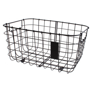 Front bike basket steel mesh with supports Basil Robin