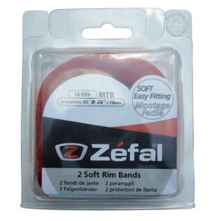 Blister of 2 rim bottoms Zefal pvc 26 -22 mm