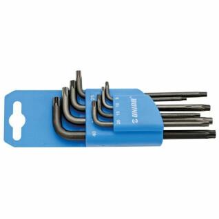 Torx star wrenches Unior 9-40 mm (x9)