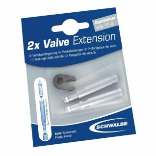Blister 2 pieces valve extension Schwalbe 30 mm