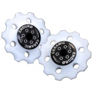 Derailleur wheel Enduro Bearings Jockey wheel set XD-15 Vanilla-Shimano 9,10 or 11 Speed-White
